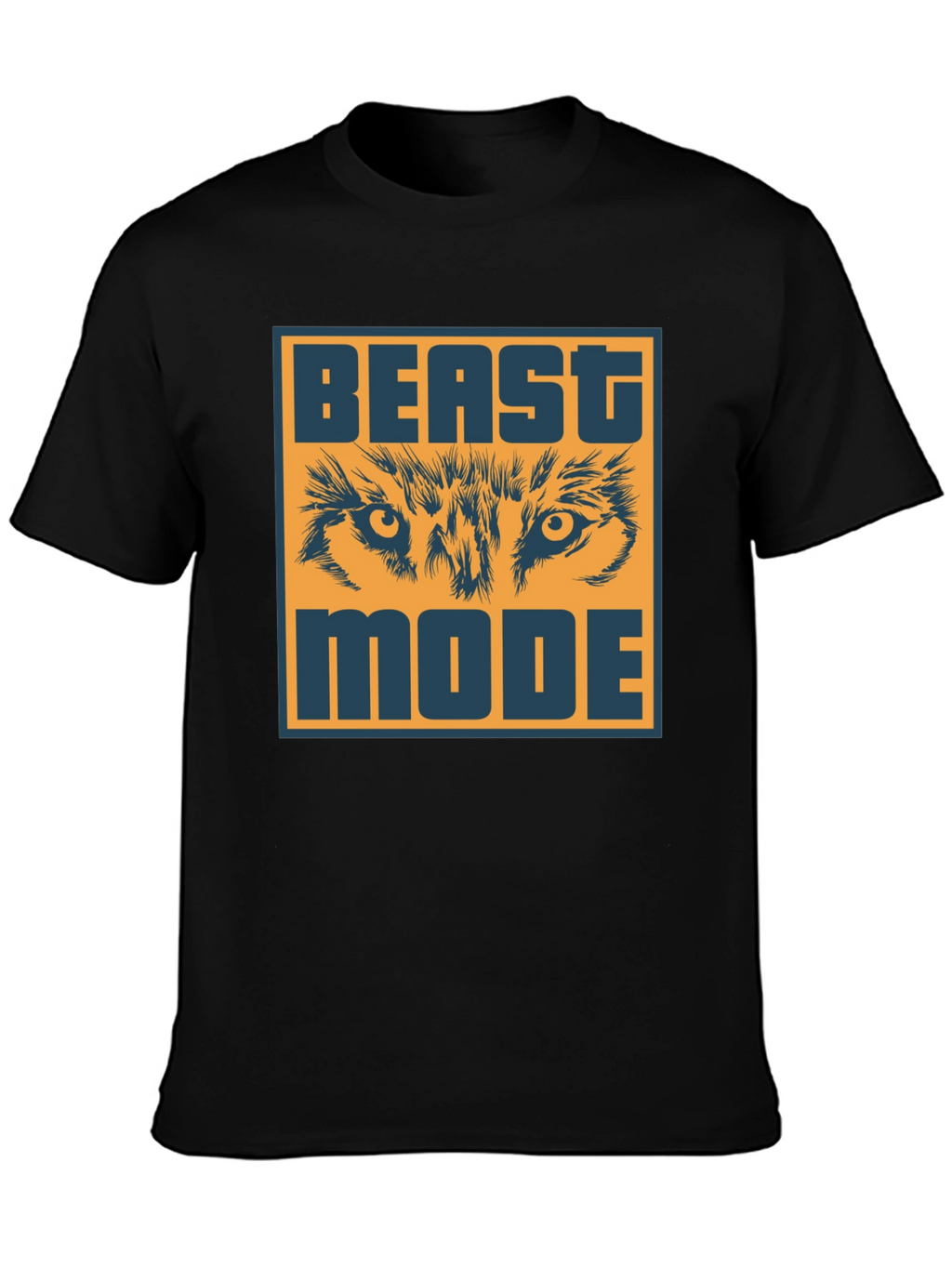 Beast Mode Graphic Tee - Wolf Eyes Design