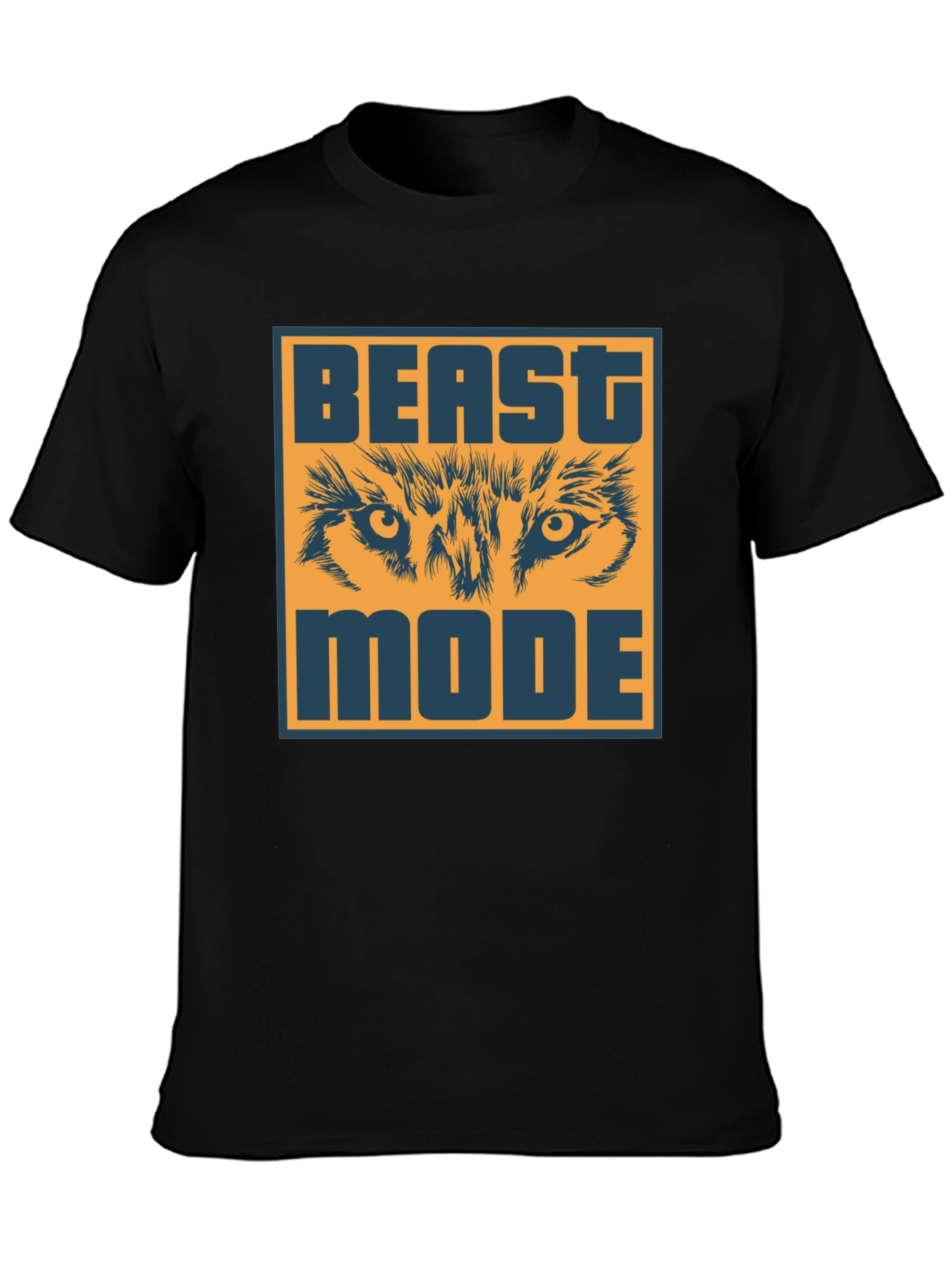 Beast Mode Graphic Tee - Wolf Eyes Design