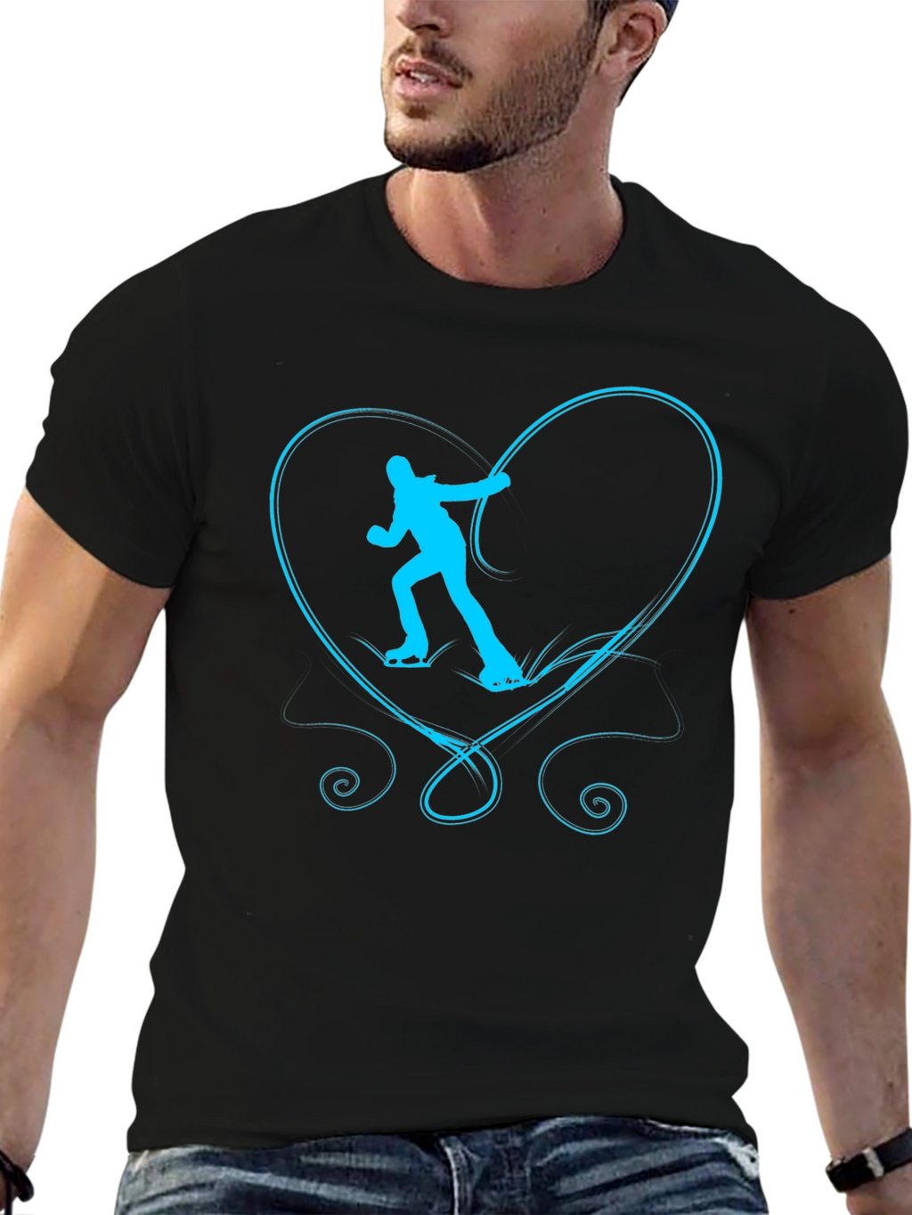 Skating Heart Graphic Tee - Unisex