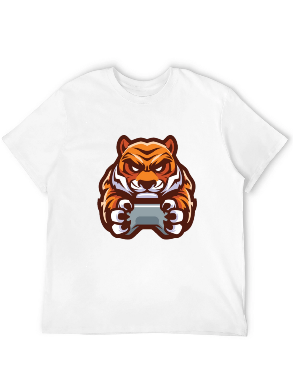 Gaming Tiger Graphic T-Shirt - Black