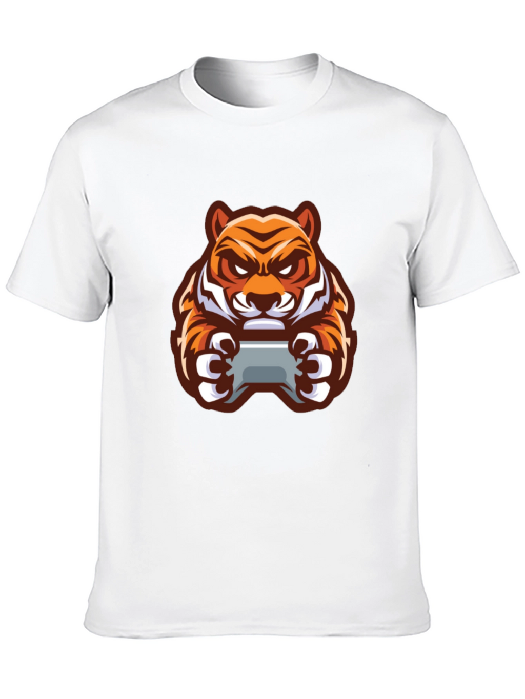 Gaming Tiger Graphic T-Shirt - Black