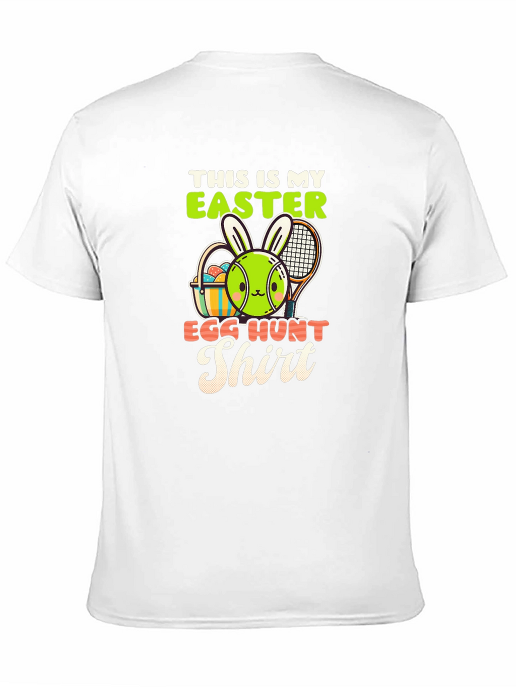 Easter Egg Hunt Shirt - Tennis Bunny