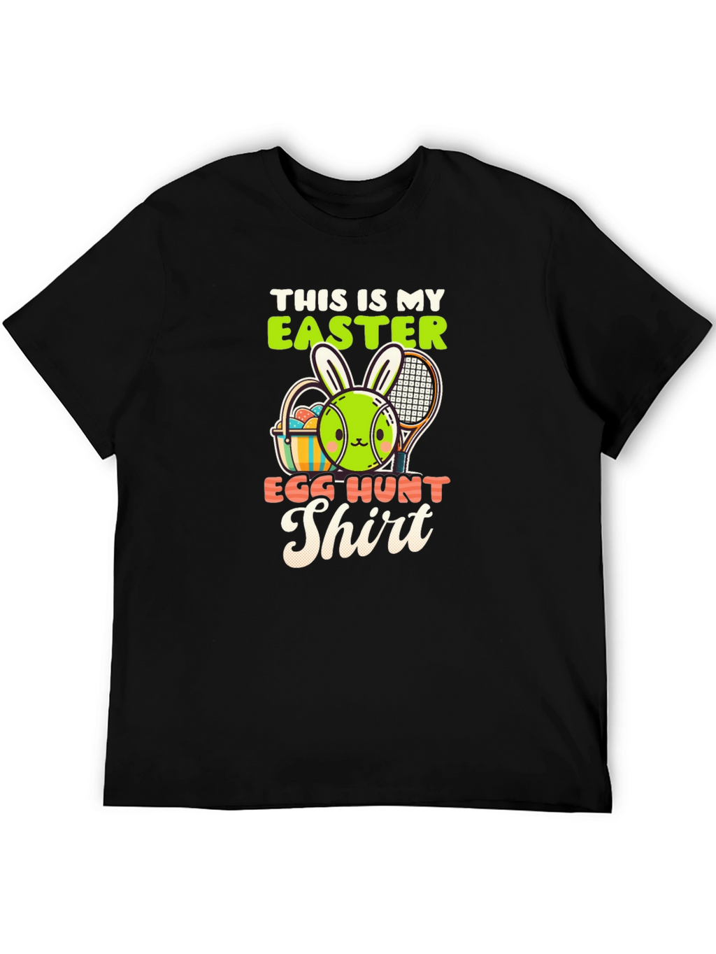 Easter Egg Hunt Shirt - Tennis Bunny