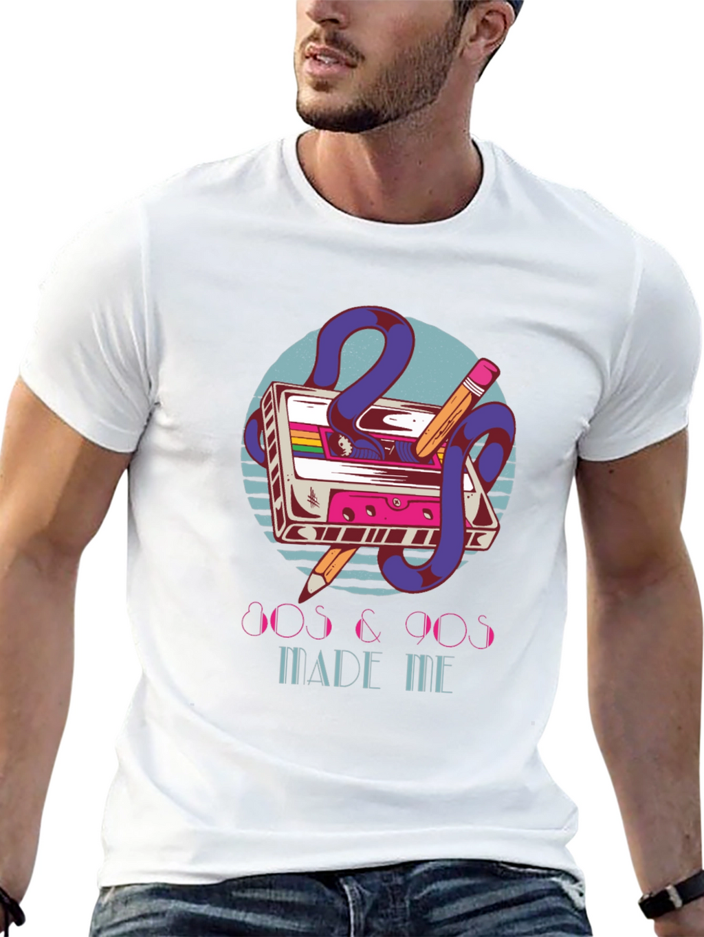 Retro 80s & 90s Cassette Tape Graphic T-Shirt