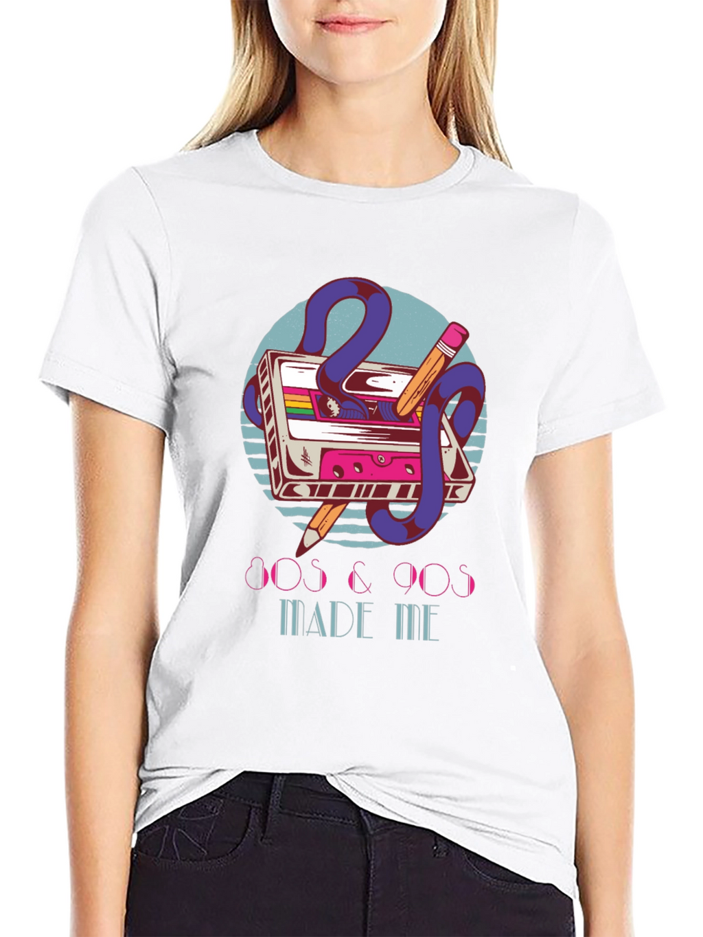 Retro 80s & 90s Cassette Tape Graphic T-Shirt