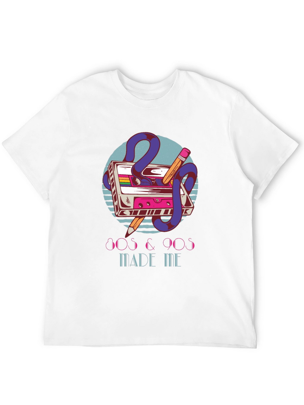 Retro 80s & 90s Cassette Tape Graphic T-Shirt