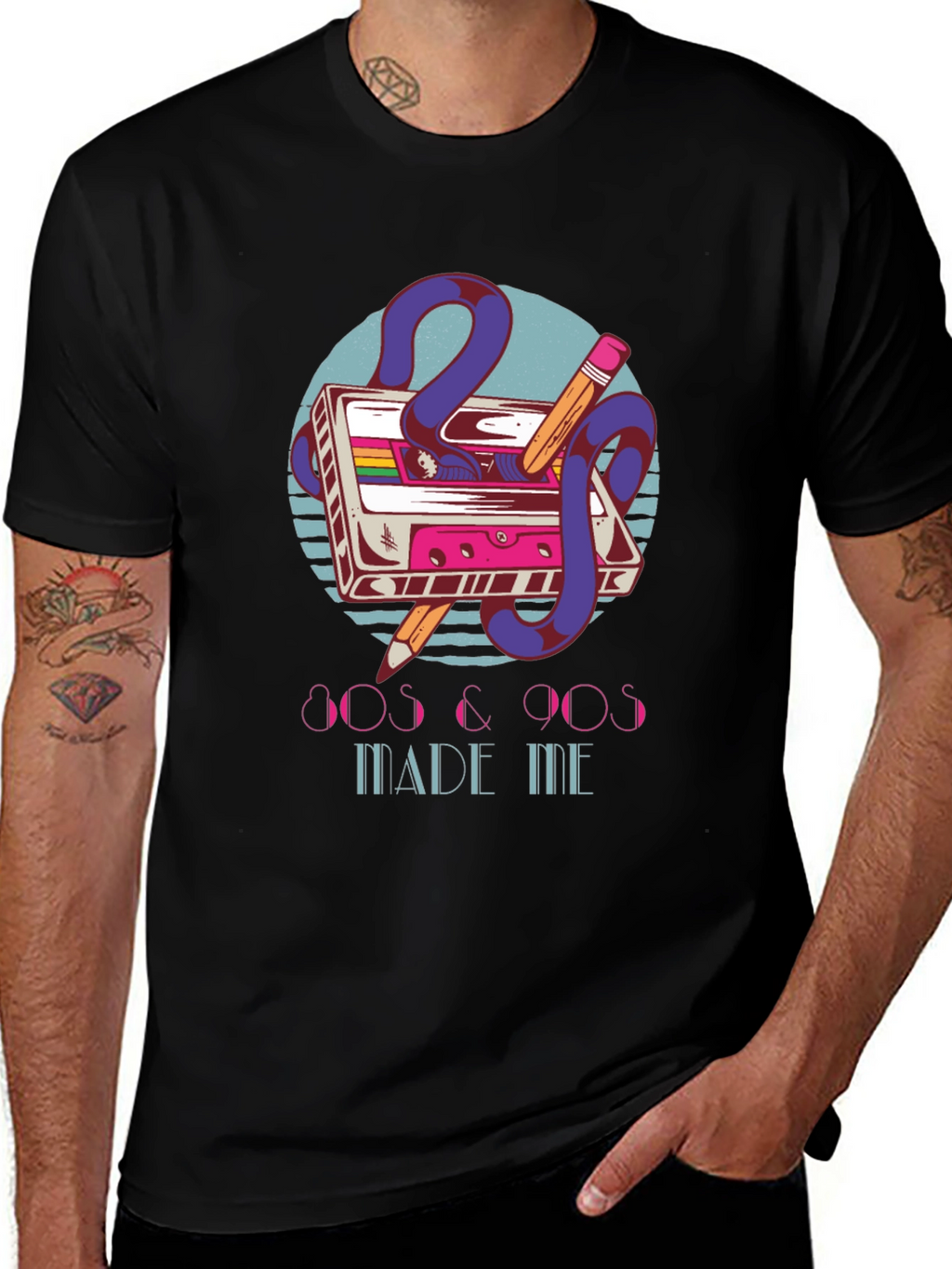 Retro 80s & 90s Cassette Tape Graphic T-Shirt