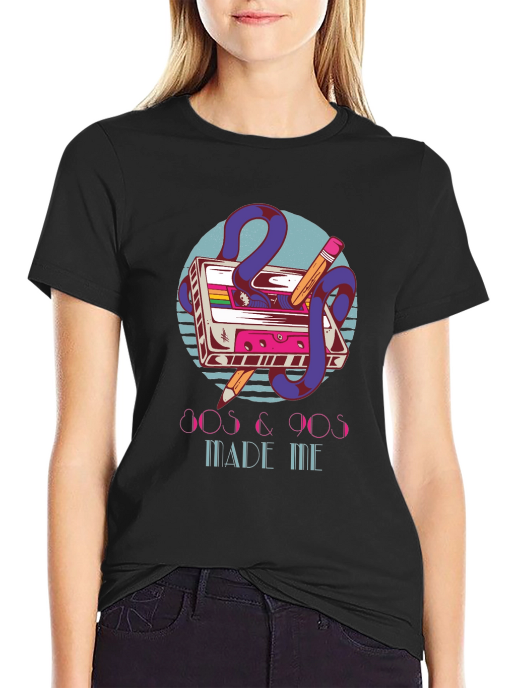 Retro 80s & 90s Cassette Tape Graphic T-Shirt
