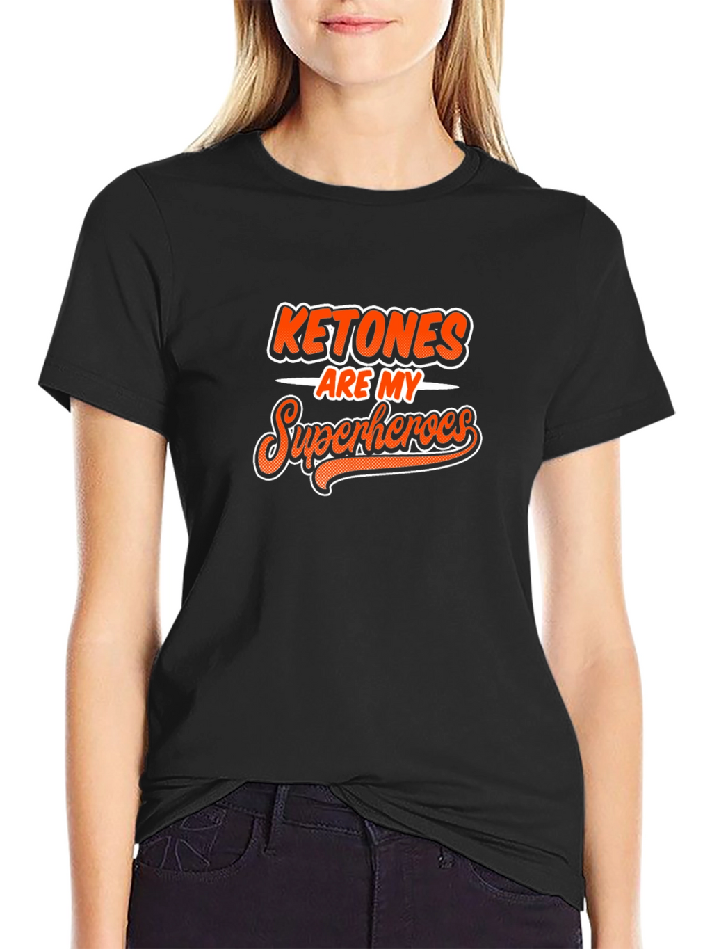 Ketones Are My Superheroes Black Graphic Tee