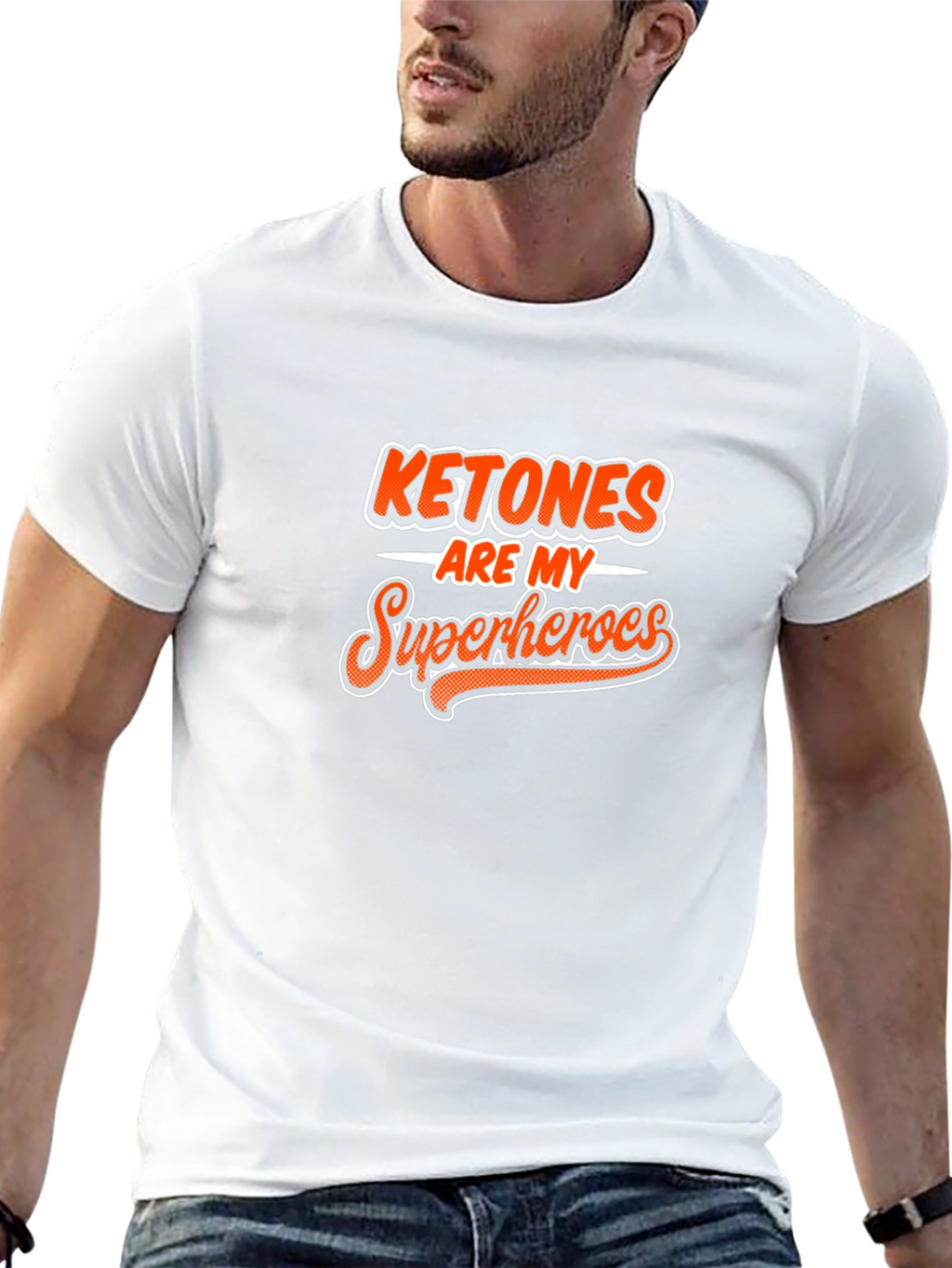 Ketones Are My Superheroes Black Graphic Tee