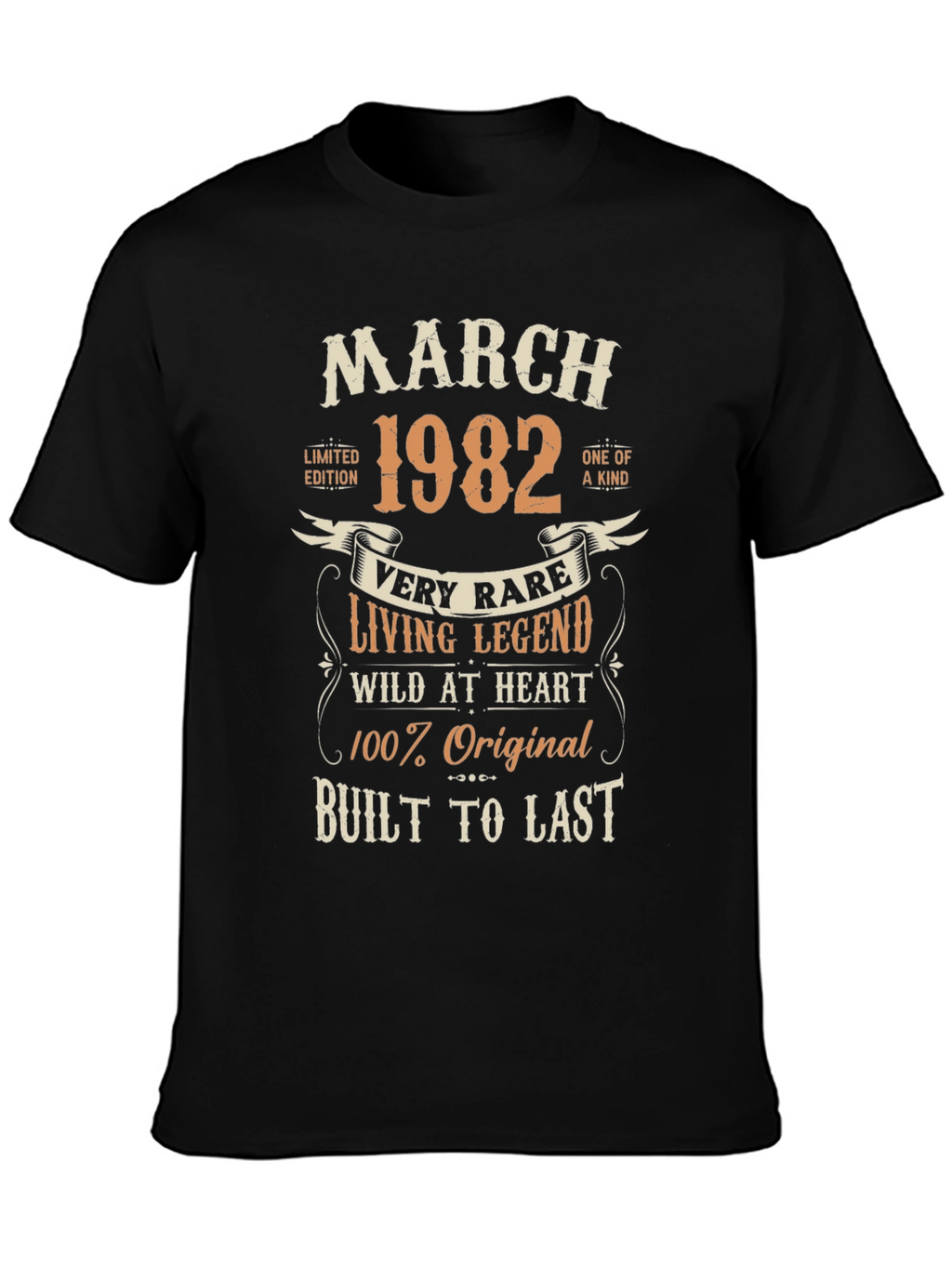March 1982 Birthday T-Shirt: Limited Edition Legend