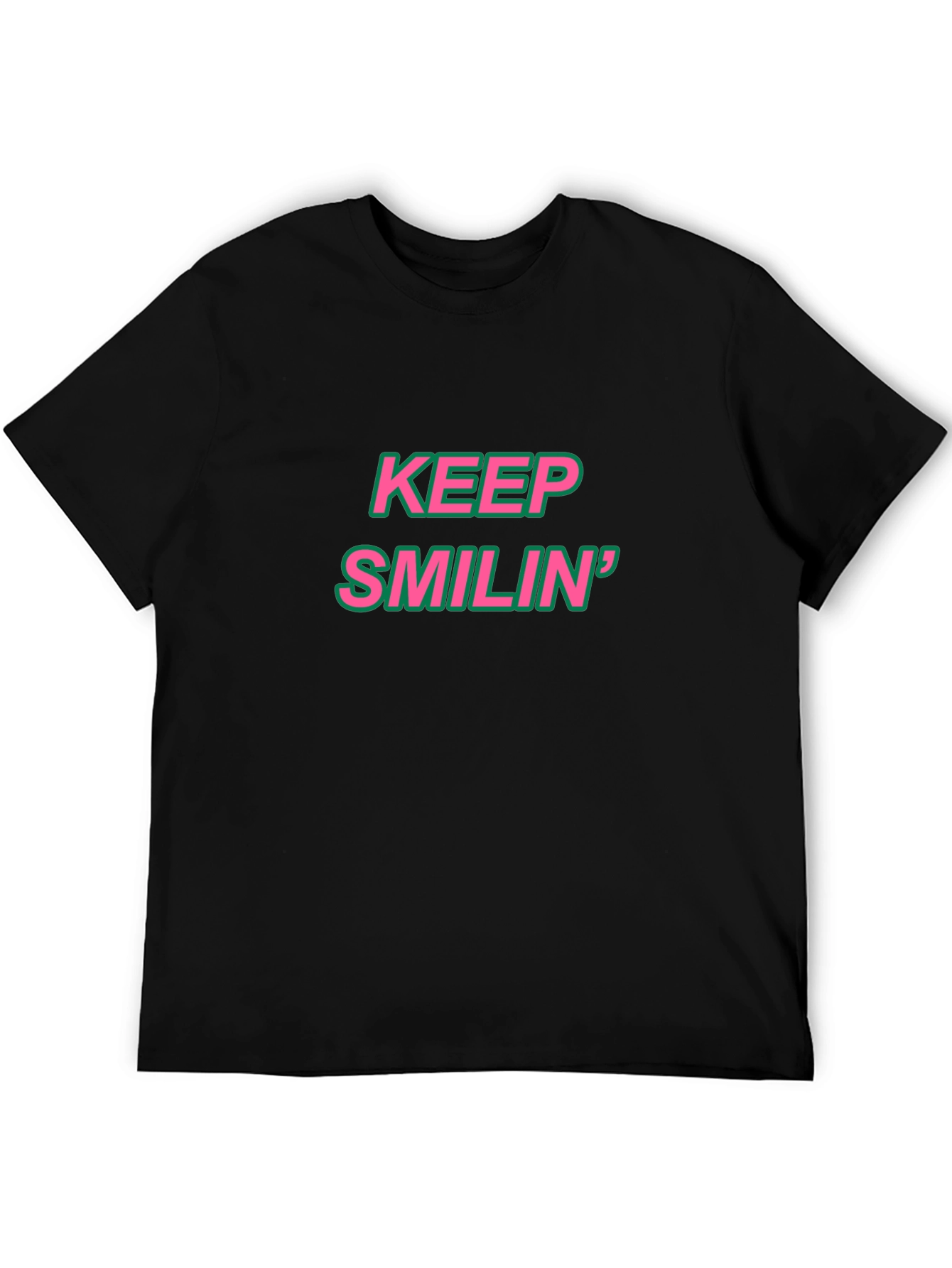 Keep Smilin Black Tee