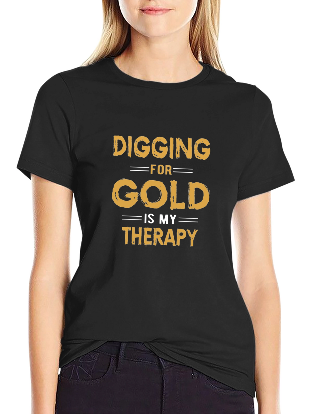 Digging for Gold Therapy Tee - Black