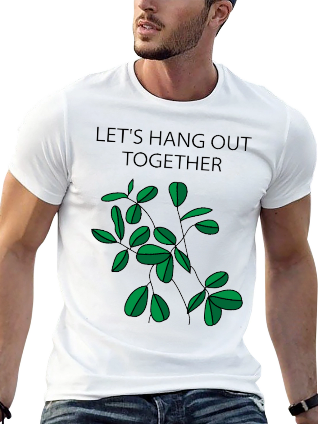 Lets Hang Out Together Black T-Shirt