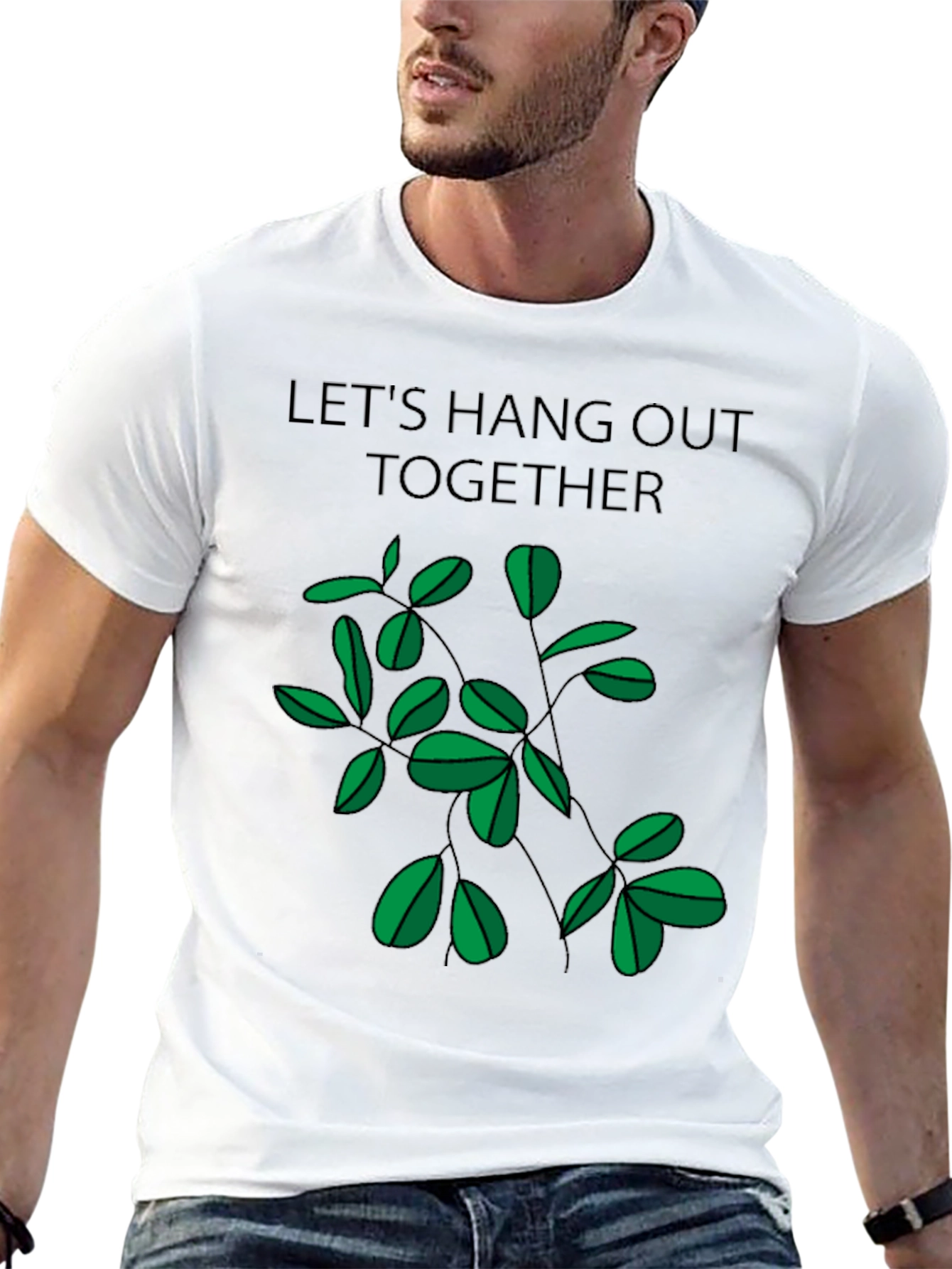 Lets Hang Out Together Black T-Shirt