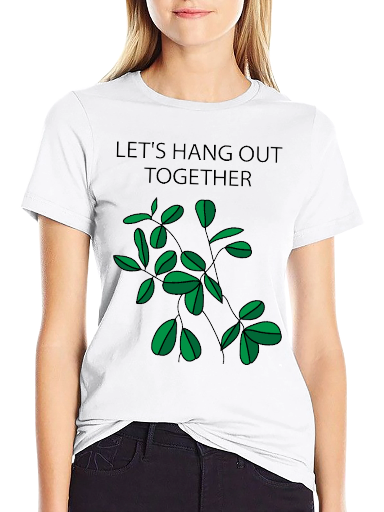 Lets Hang Out Together Black T-Shirt