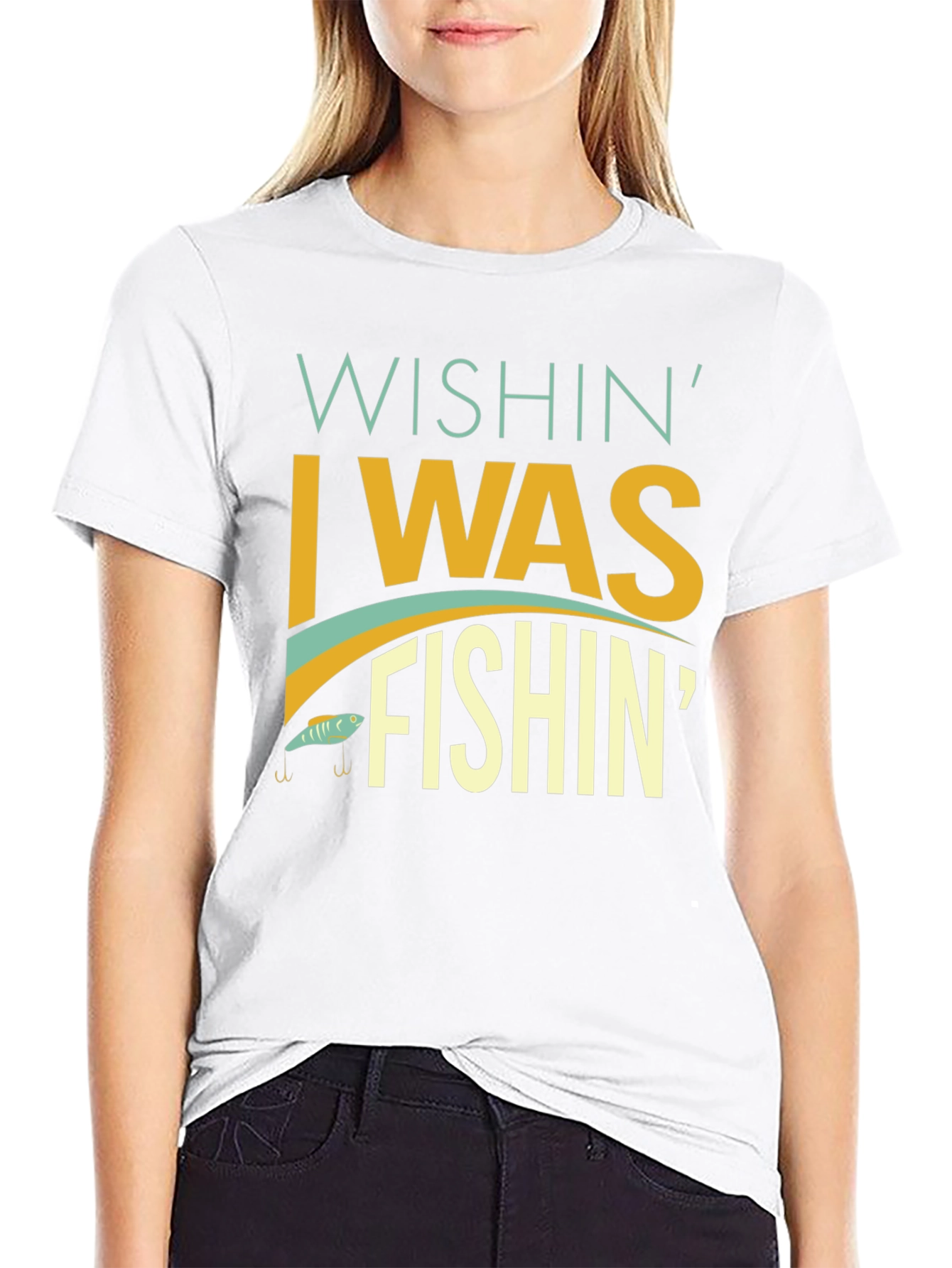 Wishin I Was Fishin T-Shirt - Angler Apparel