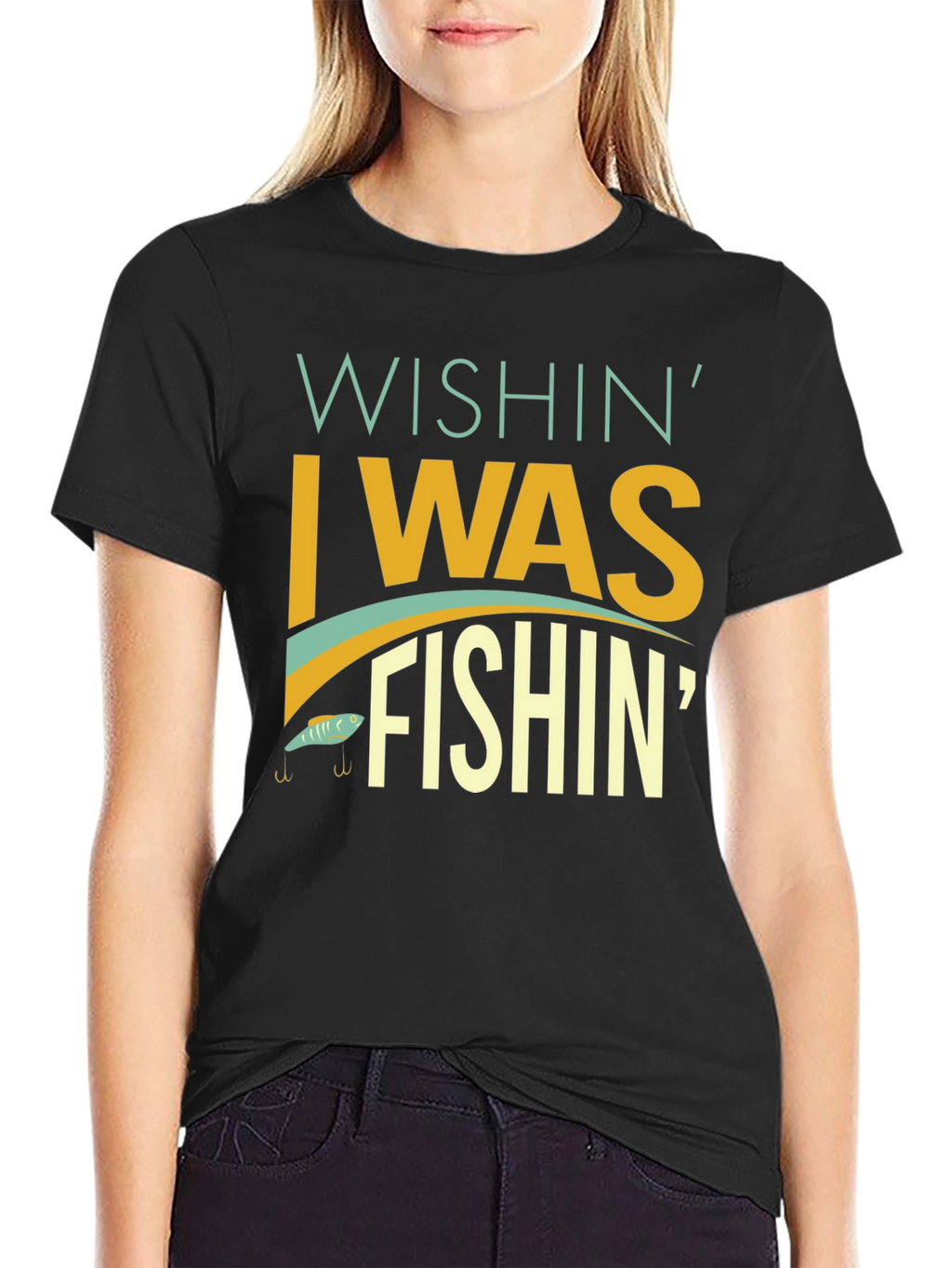 Wishin I Was Fishin T-Shirt - Angler Apparel