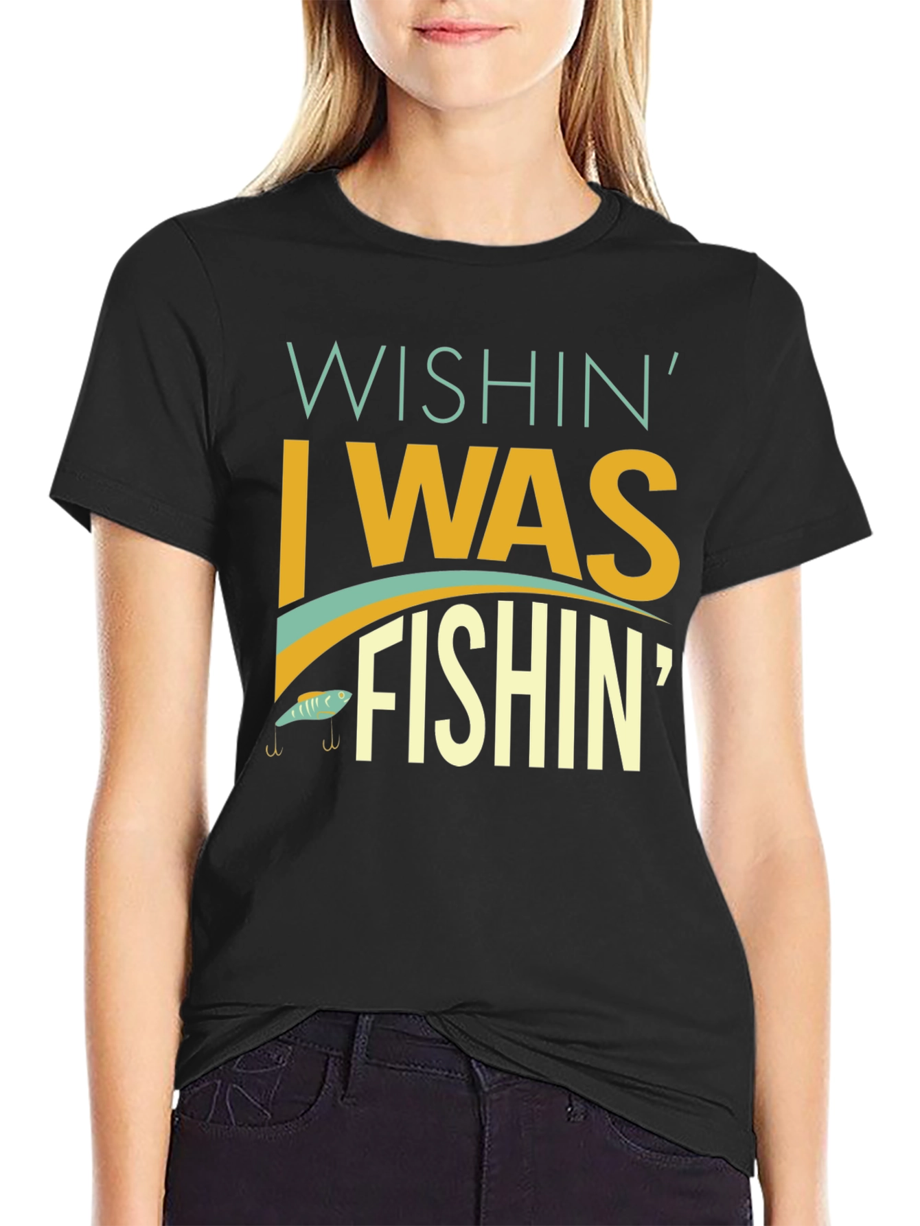Wishin I Was Fishin T-Shirt - Angler Apparel