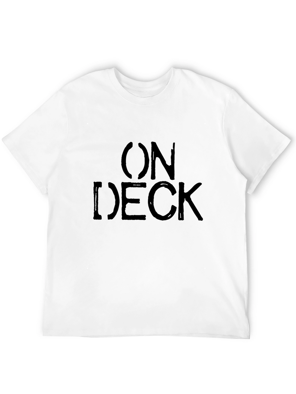 On Deck Graphic Print Mens Black T-Shirt