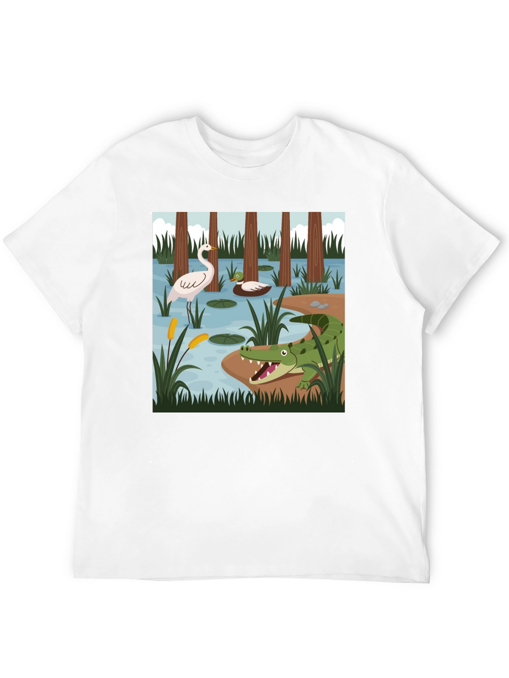 Swamp Life Graphic Tee - Mens Black T-Shirt