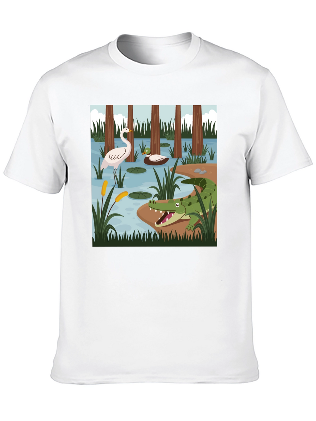 Swamp Life Graphic Tee - Mens Black T-Shirt