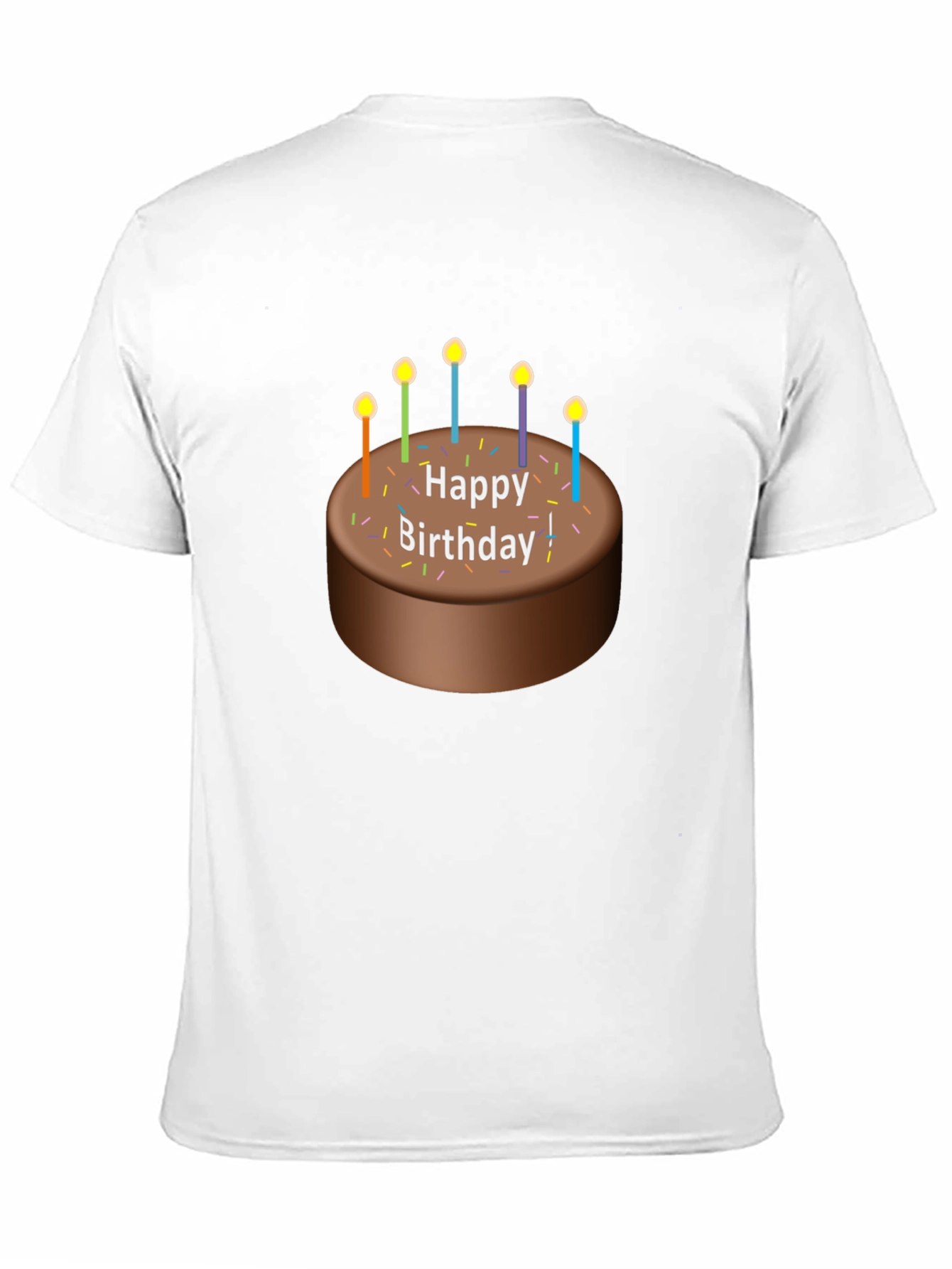 Happy Birthday Cake Graphic T-Shirt