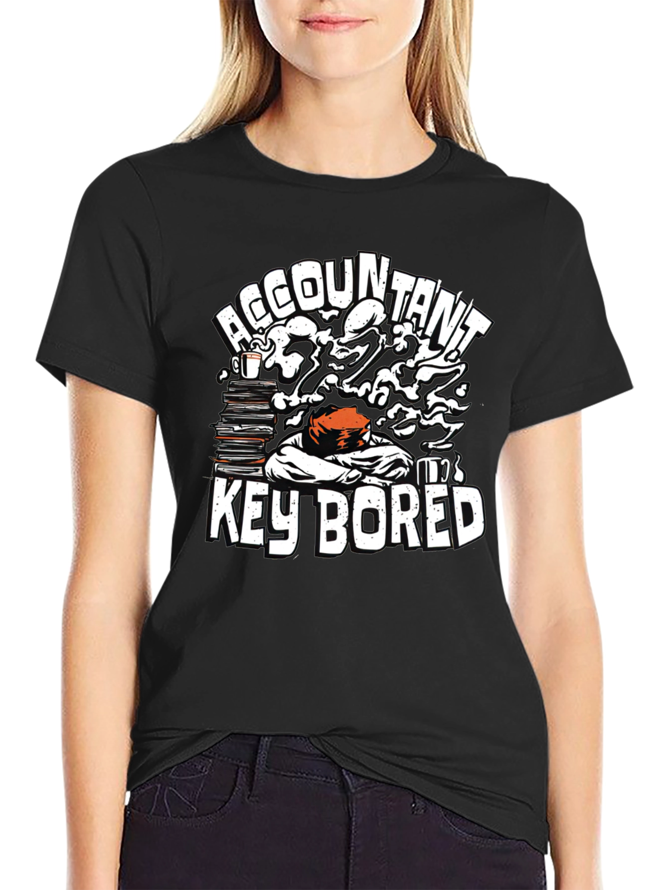 Accountant Key Bored T-Shirt: Funny Work Humor Tee