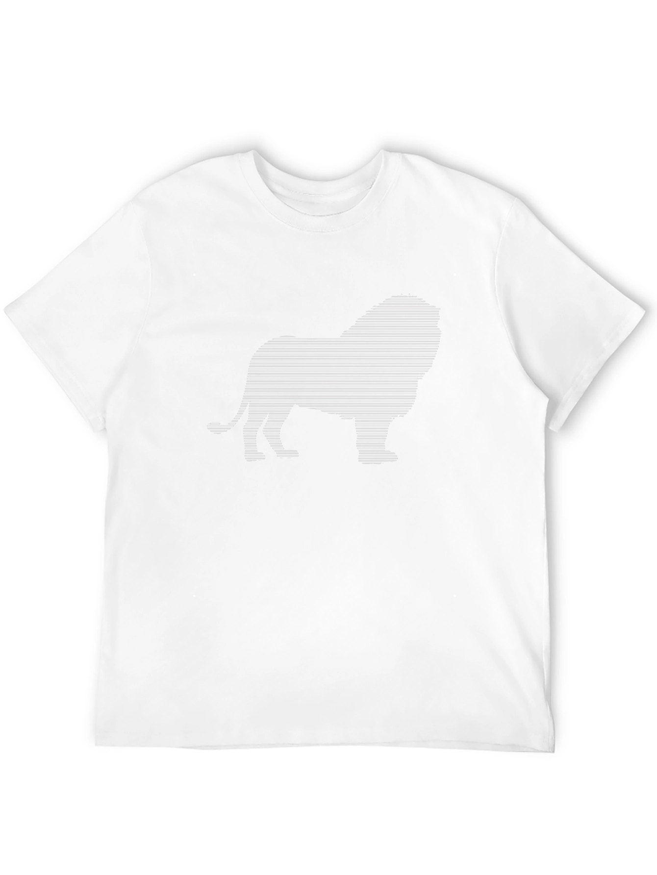 Stripped Lion Graphic Tee - Black