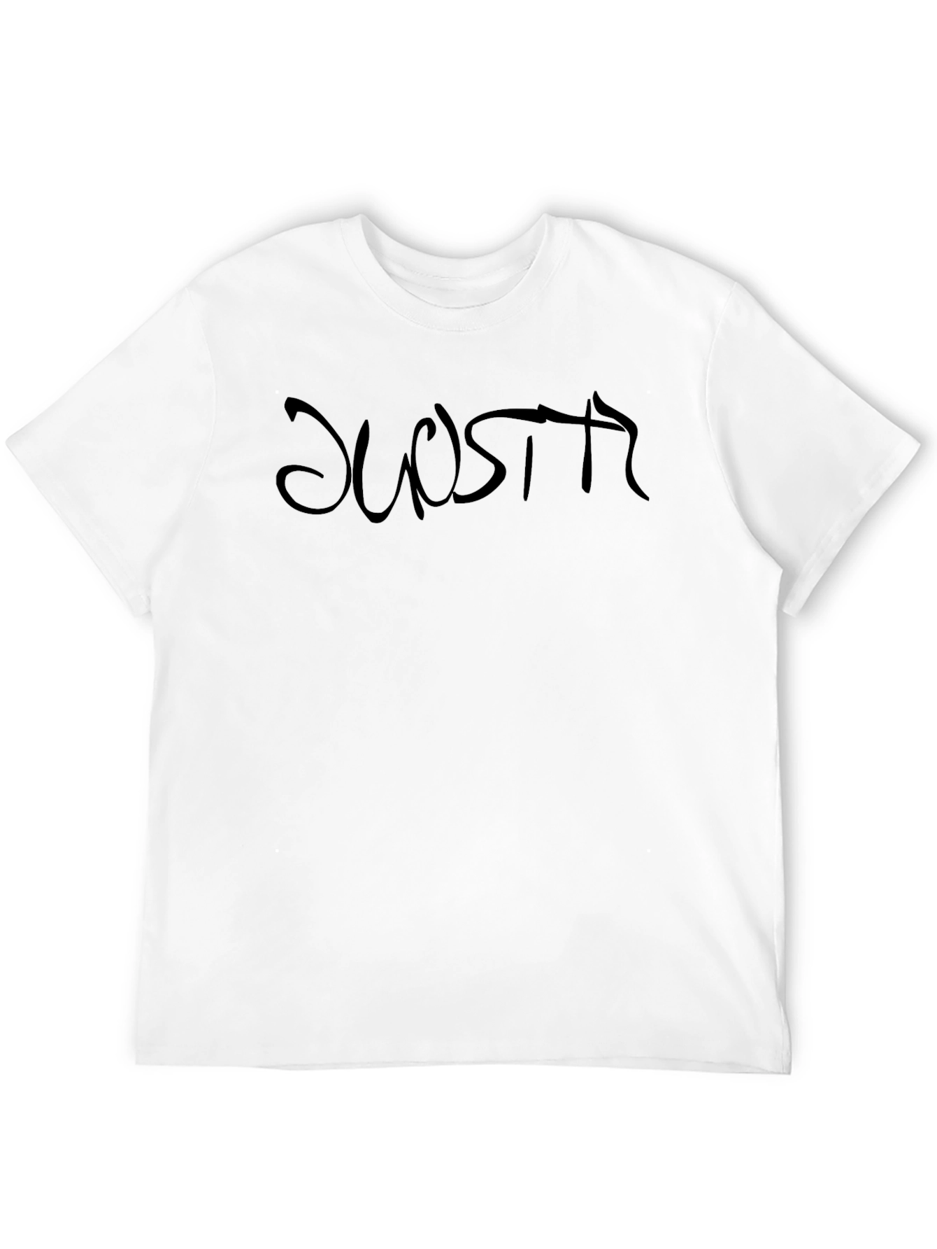 Black Graphic Tee - DUOSPTR Text Design
