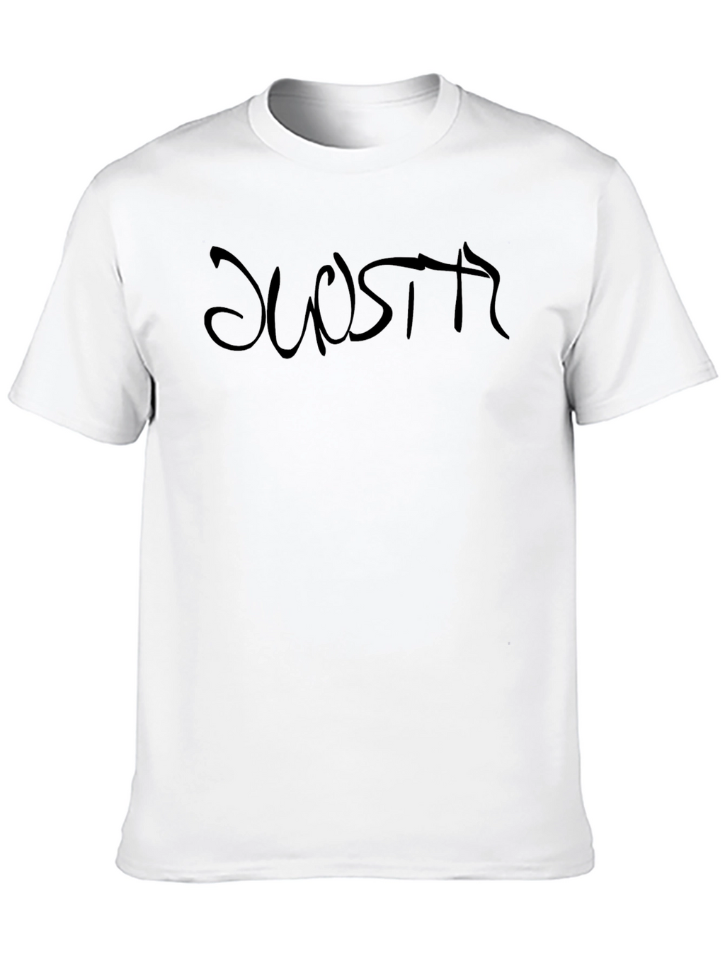 Black Graphic Tee - DUOSPTR Text Design