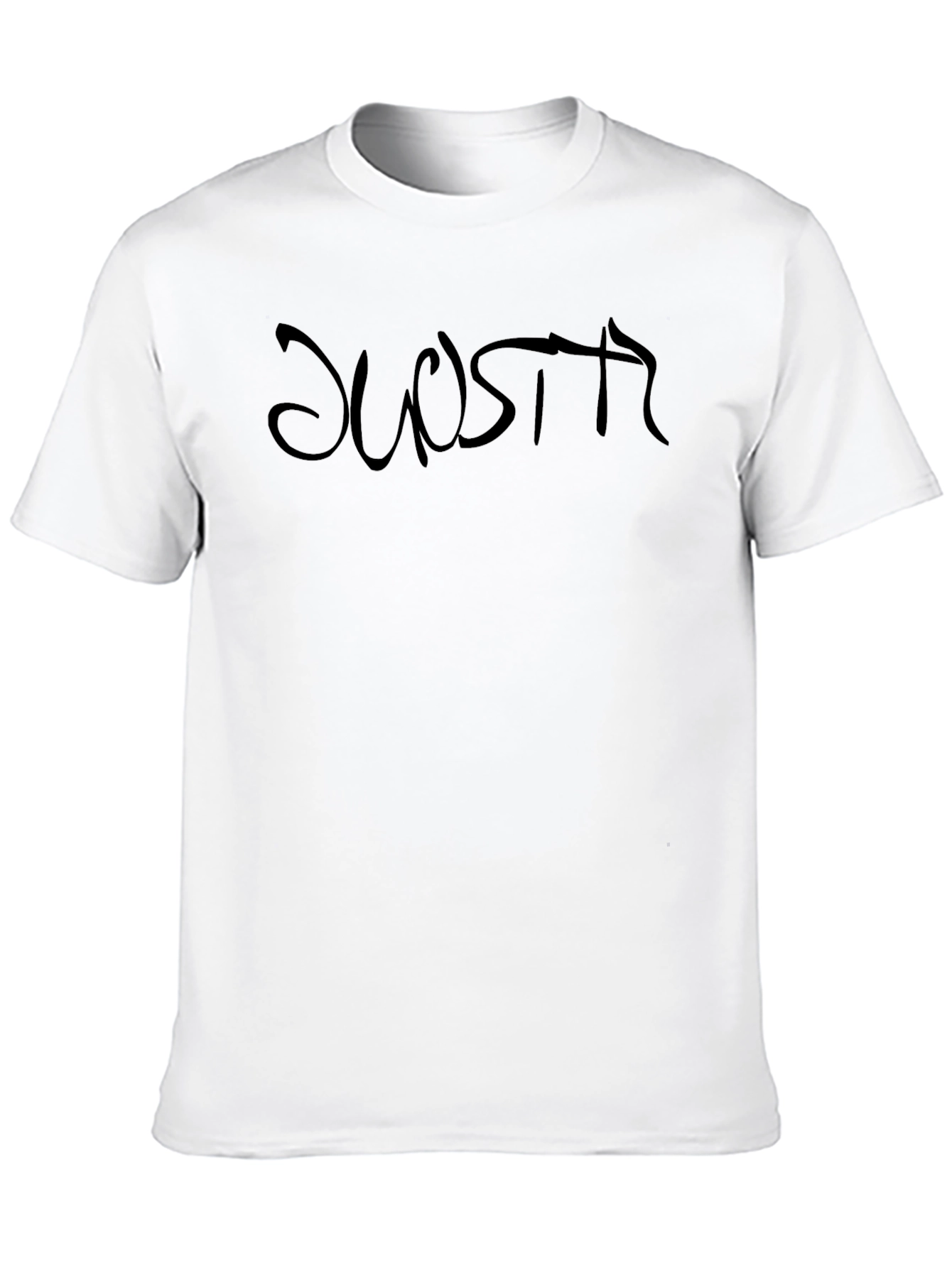 Black Graphic Tee - DUOSPTR Text Design