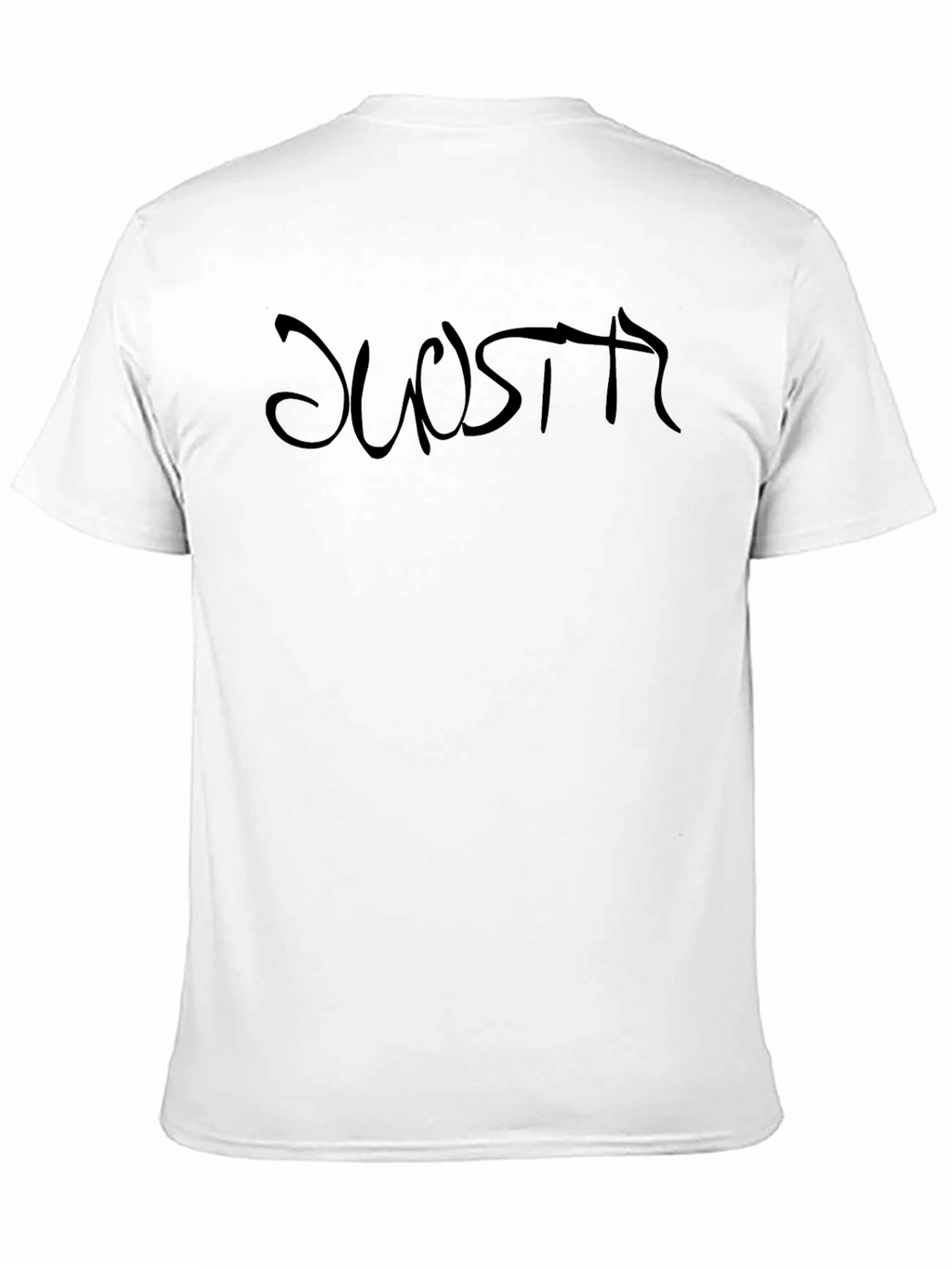 Black Graphic Tee - DUOSPTR Text Design