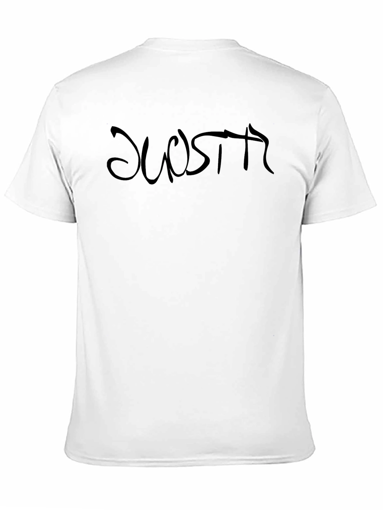 Black Graphic Tee - DUOSPTR Text Design