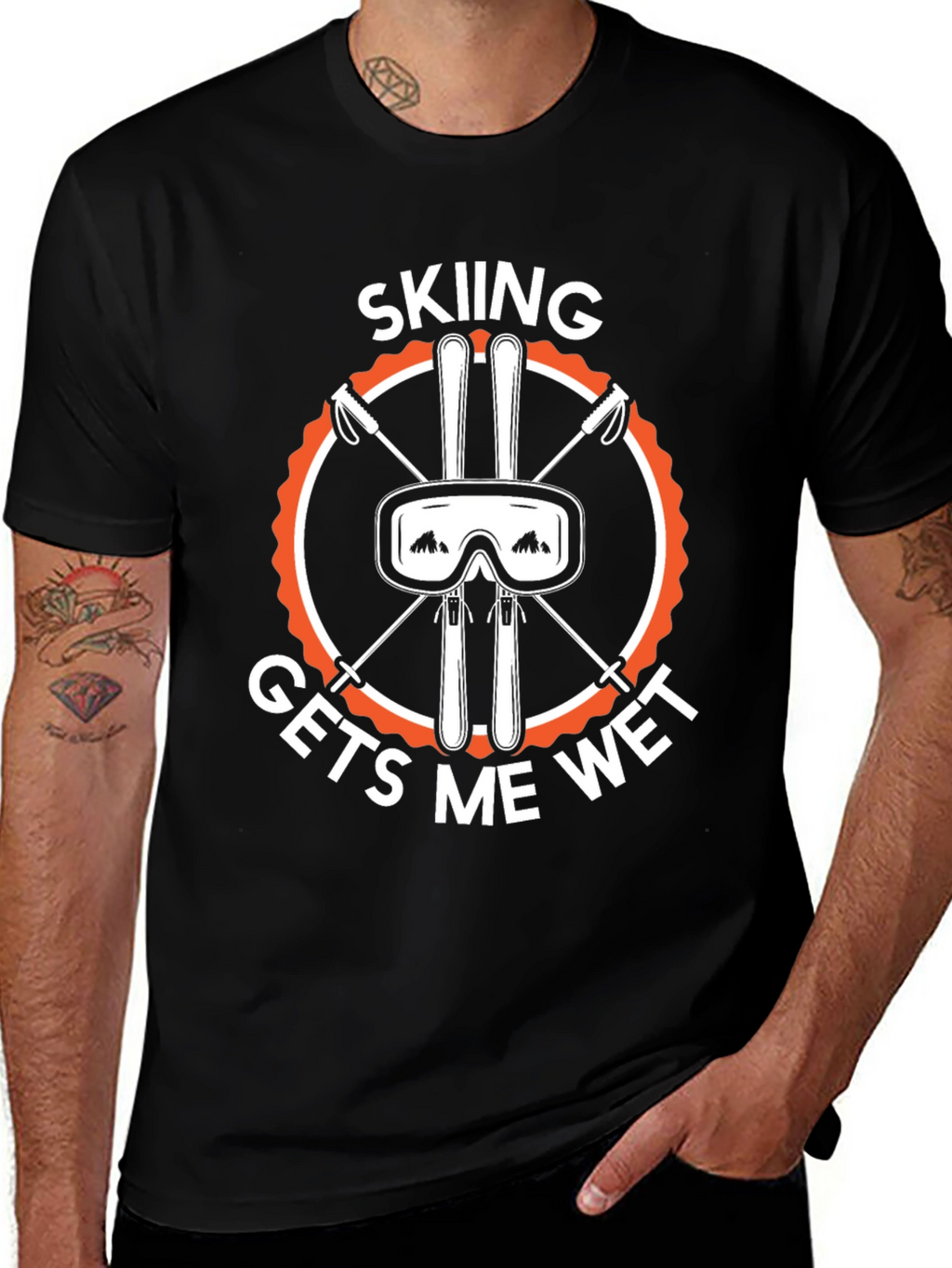 Skiing Gets Me Wet T-Shirt