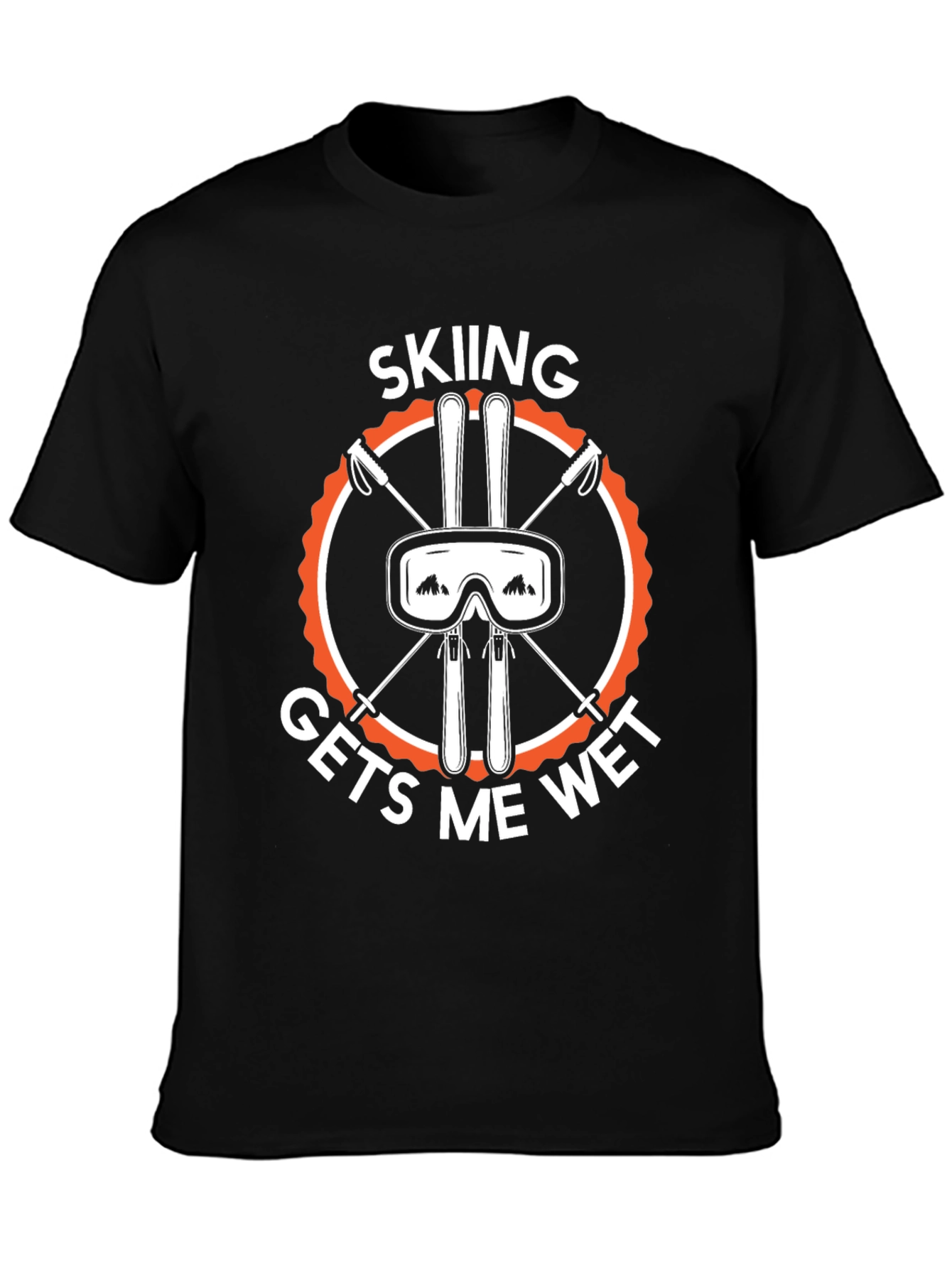 Skiing Gets Me Wet T-Shirt