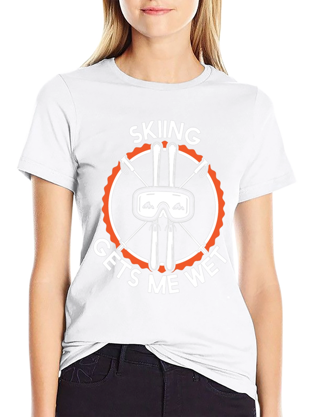 Skiing Gets Me Wet T-Shirt