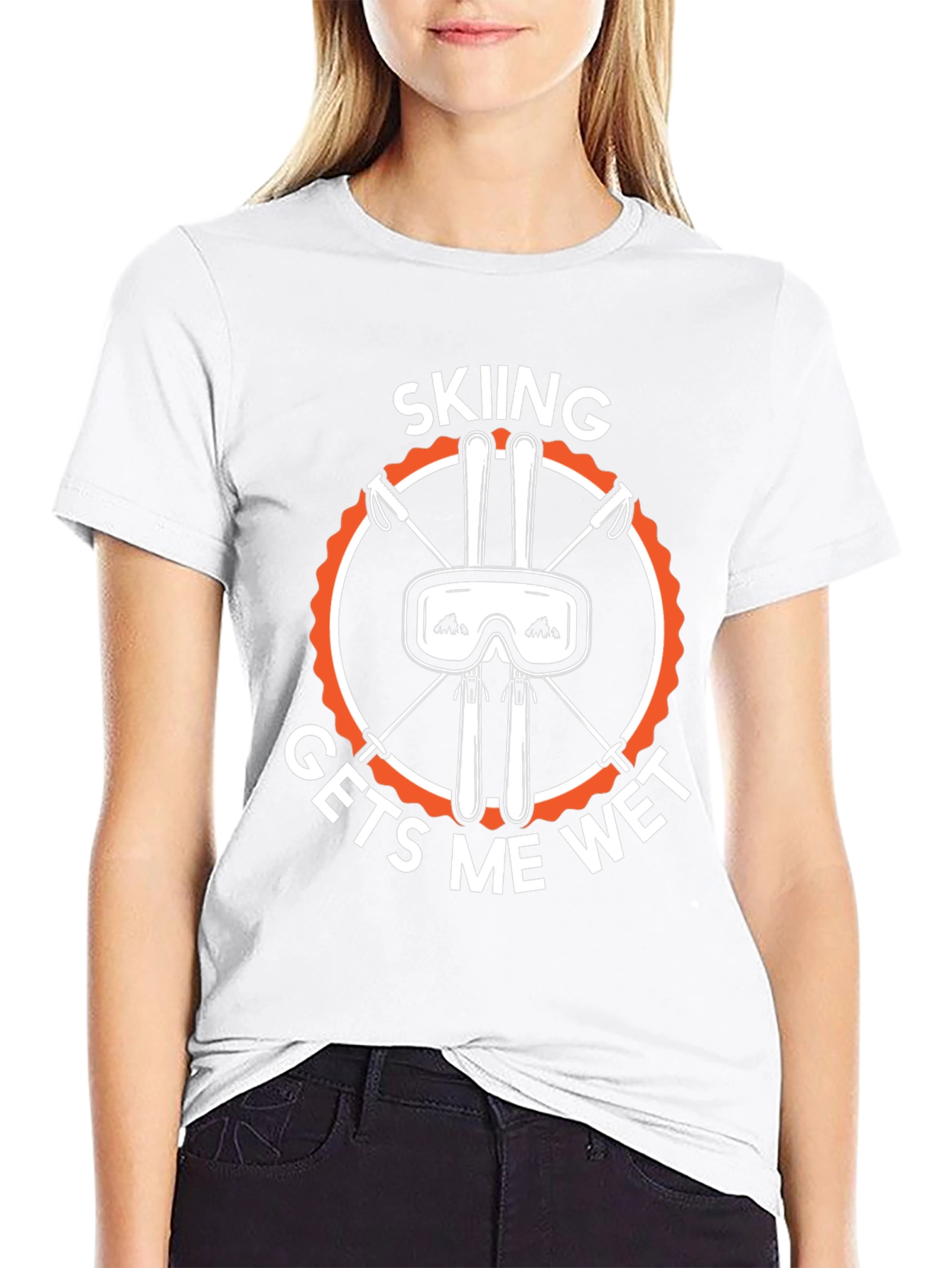 Skiing Gets Me Wet T-Shirt