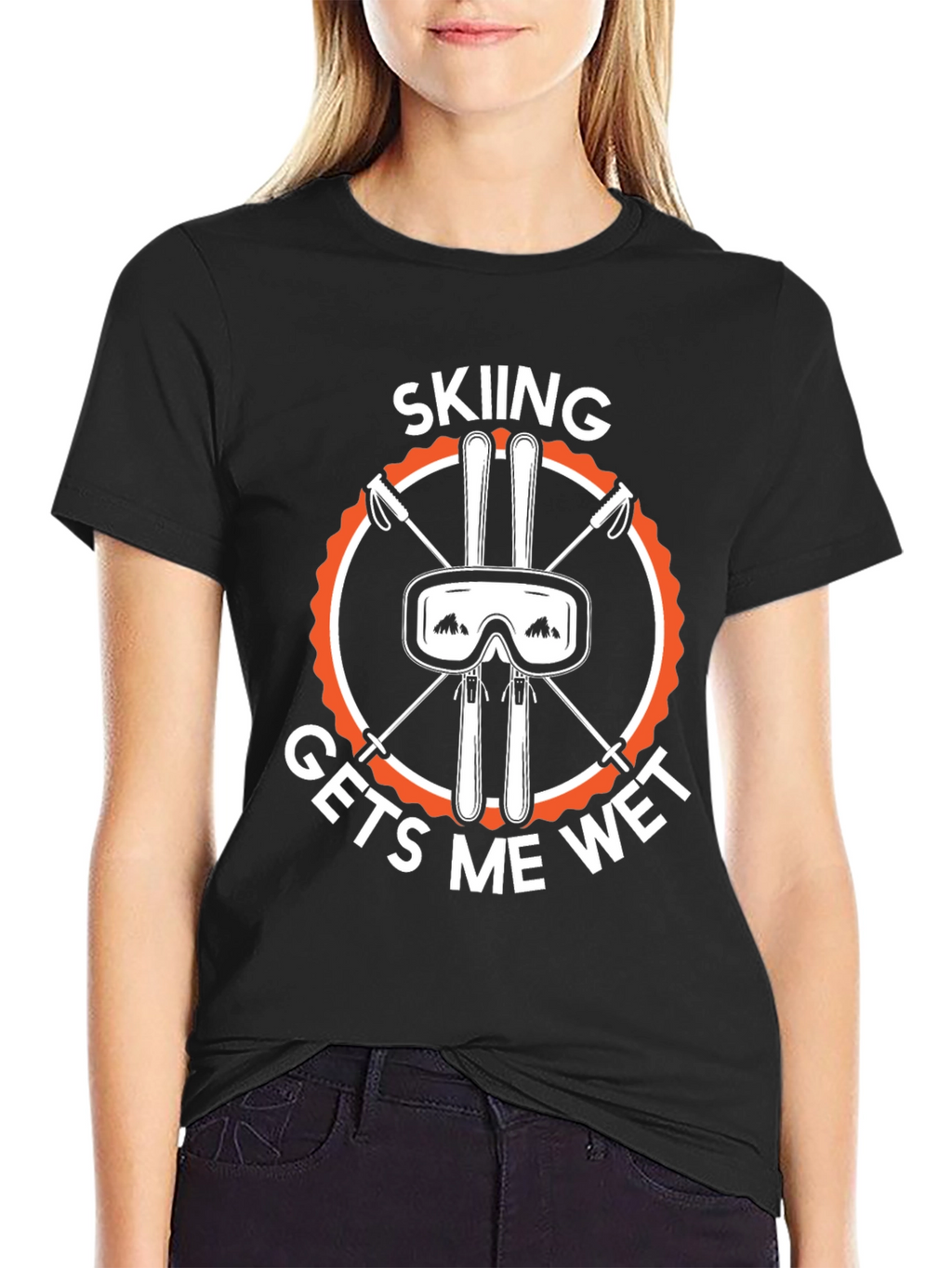 Skiing Gets Me Wet T-Shirt