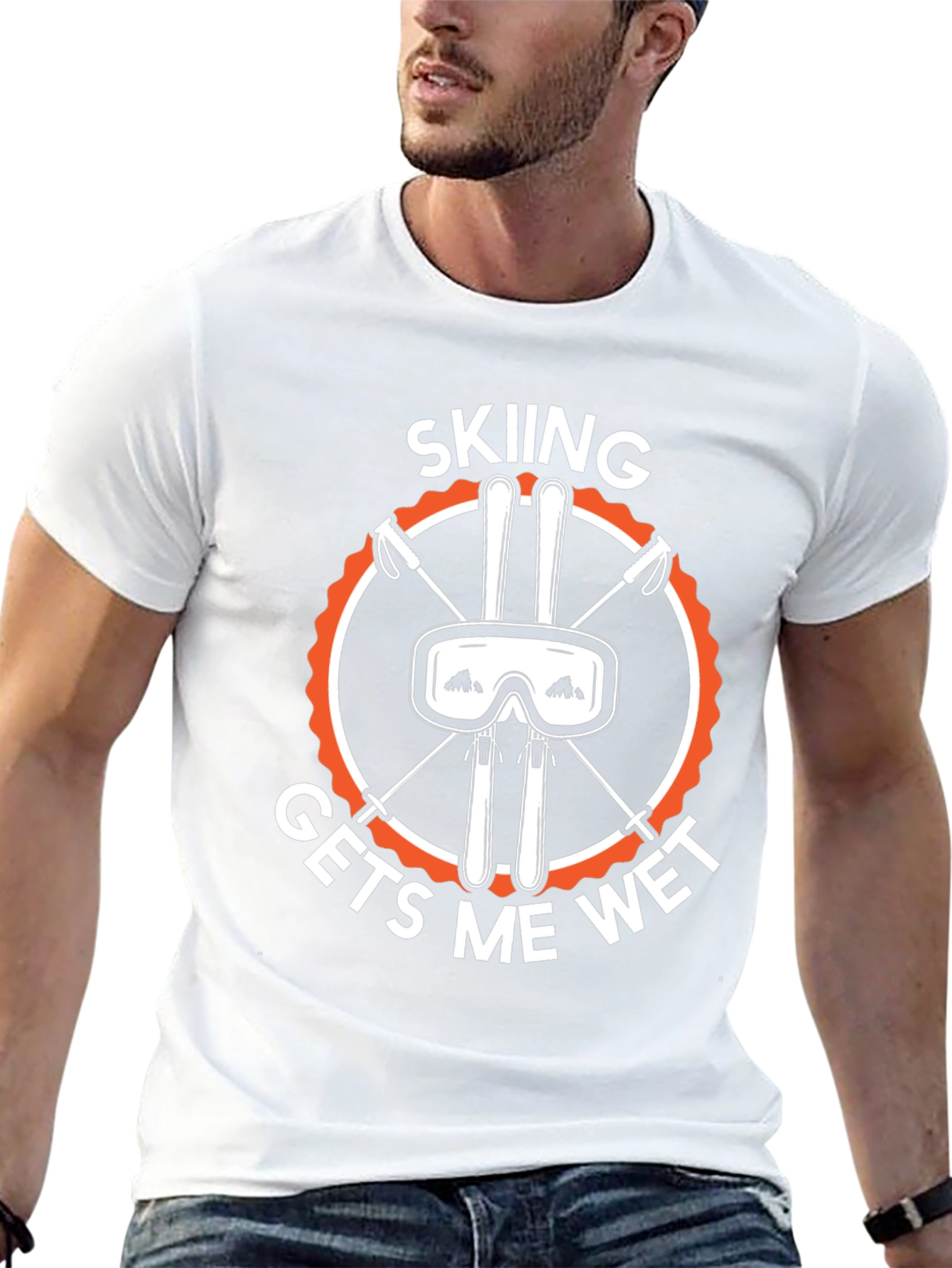 Skiing Gets Me Wet T-Shirt