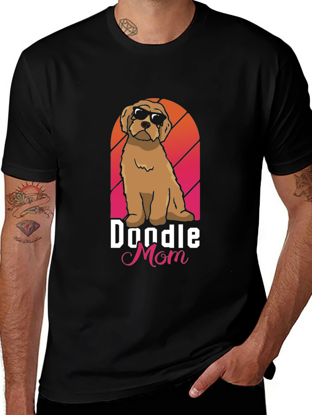 Doodle Mom Graphic T-Shirt - Cute Dog Lover Tee
