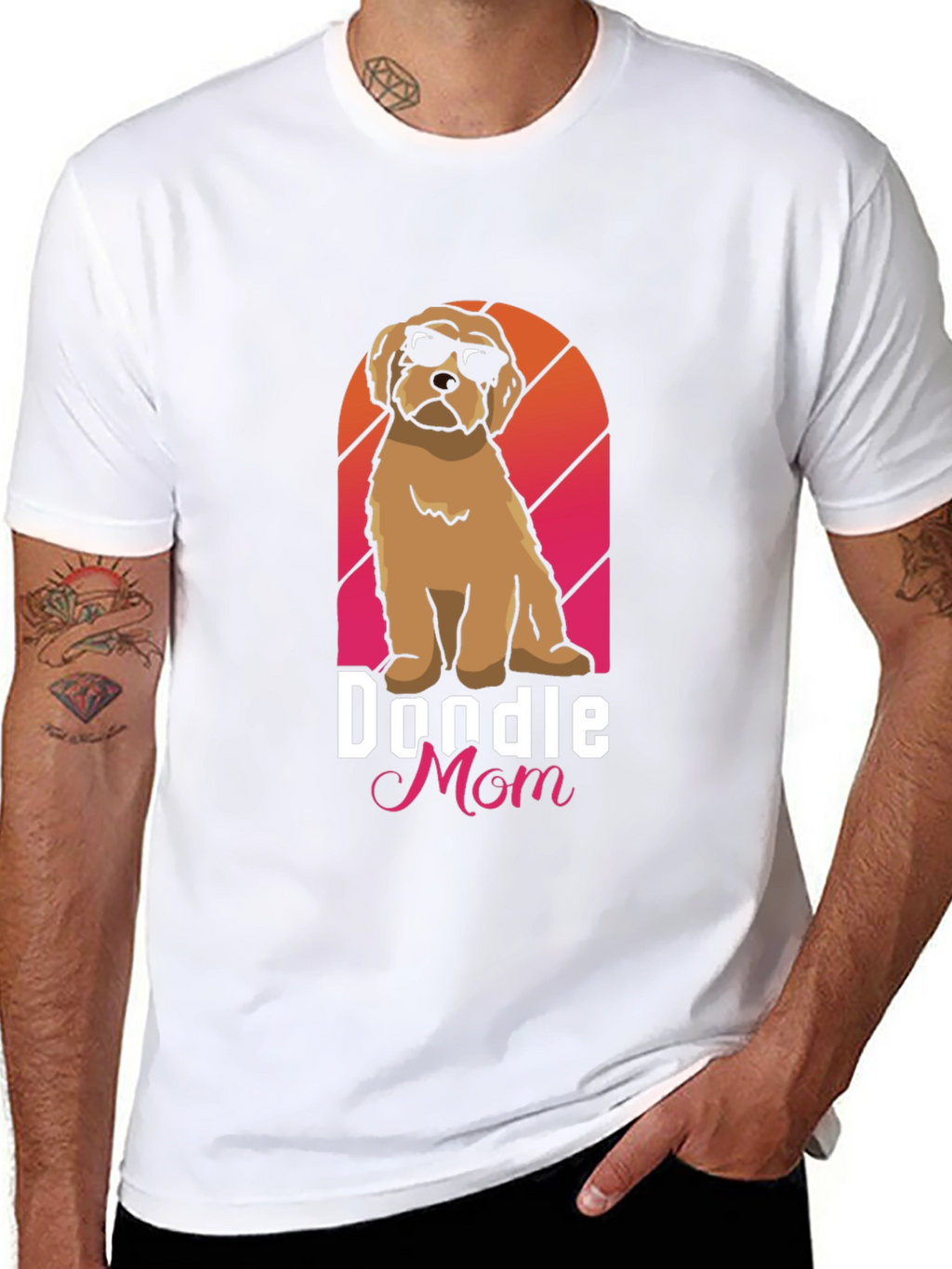 Doodle Mom Graphic T-Shirt - Cute Dog Lover Tee