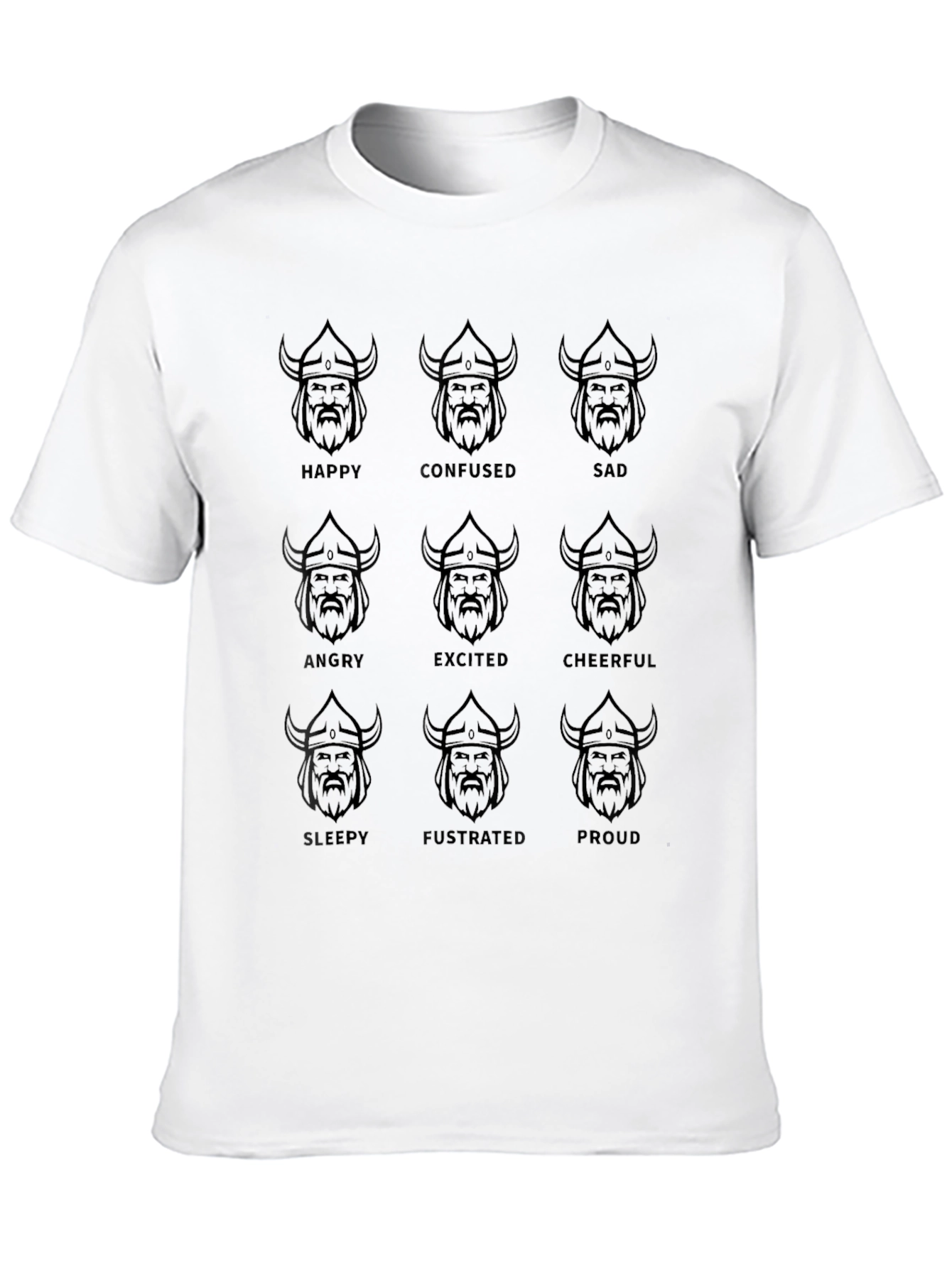 Viking Moods Black Graphic Tee - Express Yourself!