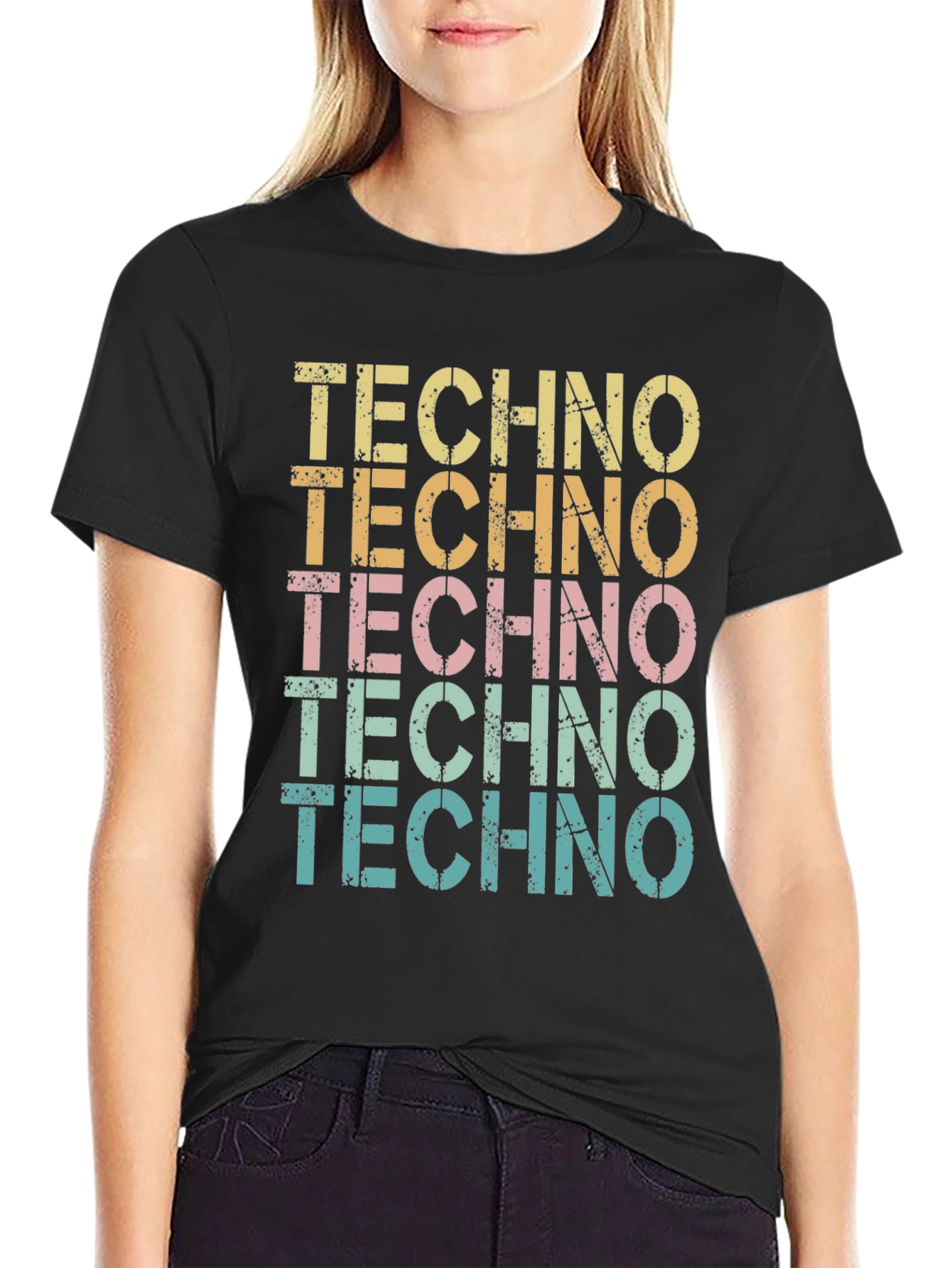 Retro Techno T-Shirt - Vintage Style Music Tee