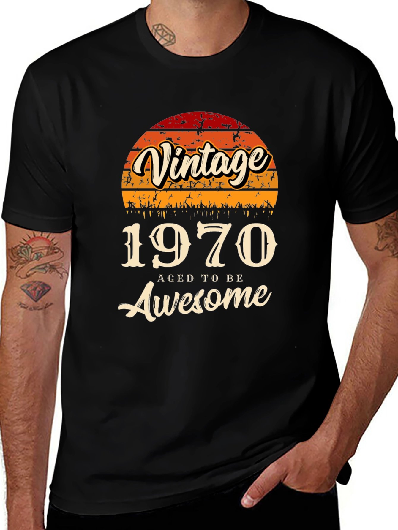 Vintage 1970 Aged To Be Awesome T-Shirt