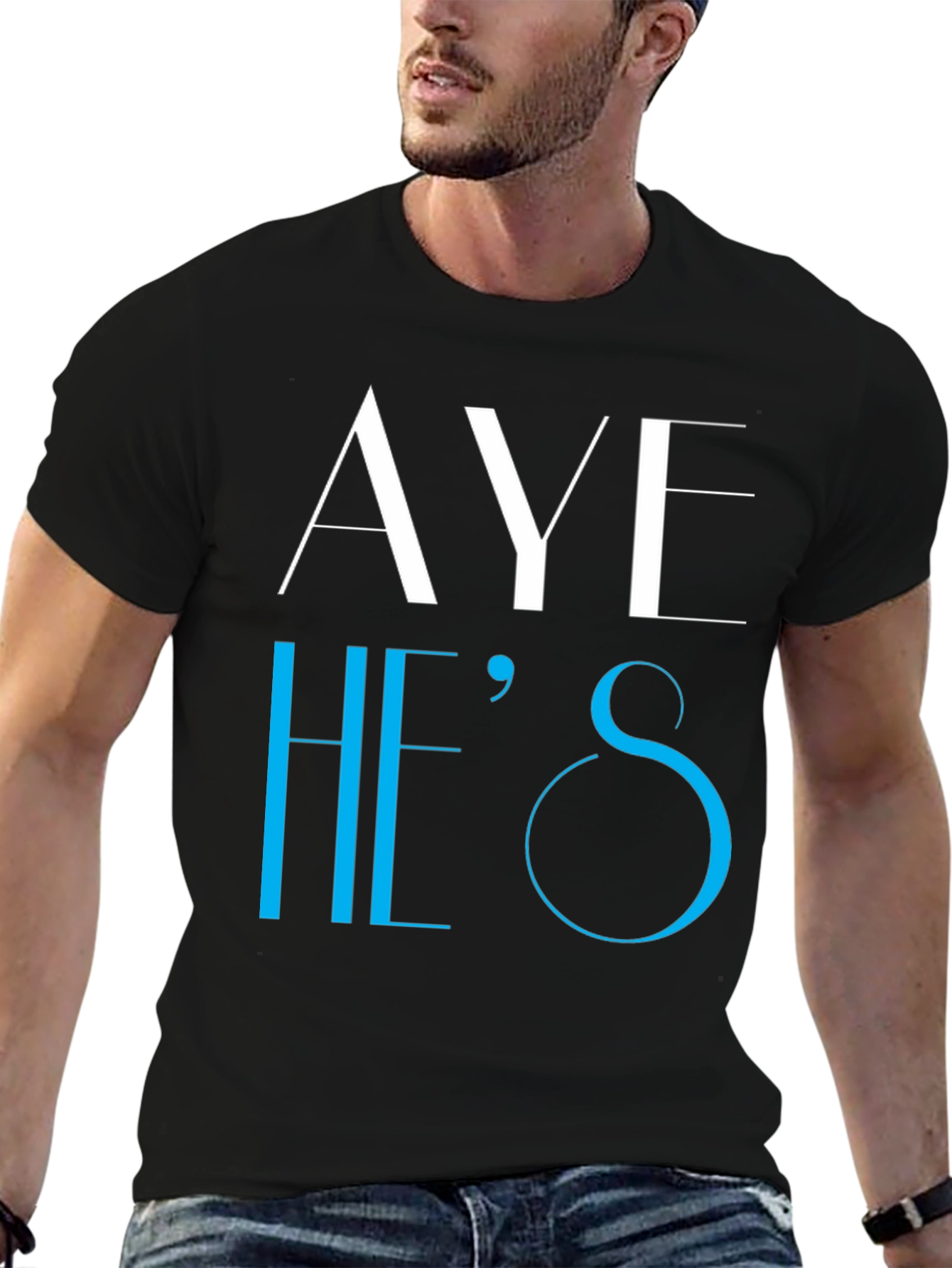 Aye Hes T-Shirt - Novelty Graphic Tee