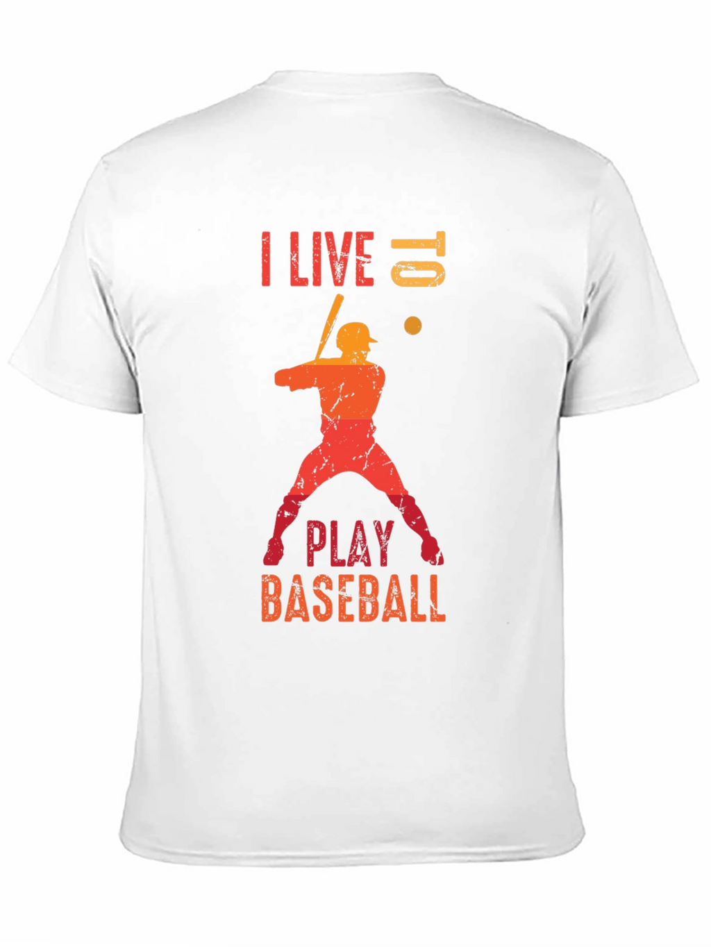 Baseball Lover T-Shirt - I Live Baseball