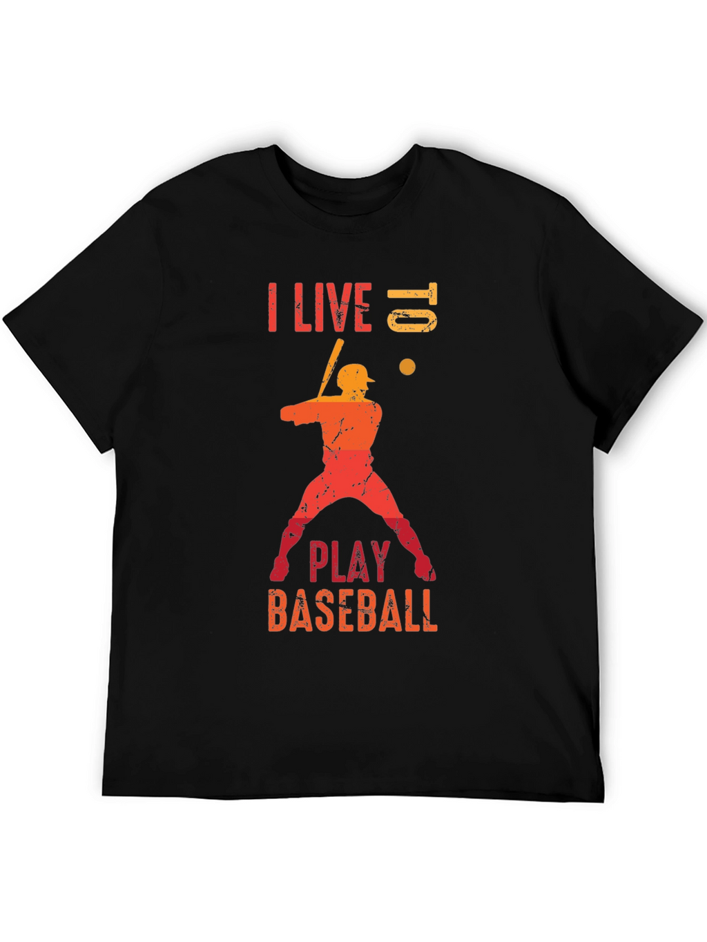 Baseball Lover T-Shirt - I Live Baseball