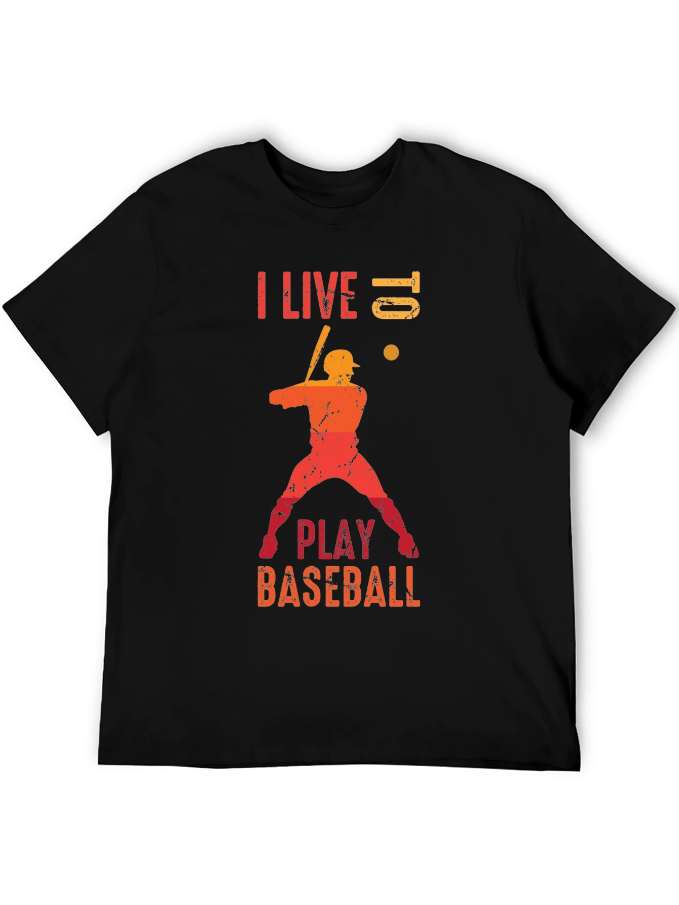 Baseball Lover T-Shirt - I Live Baseball