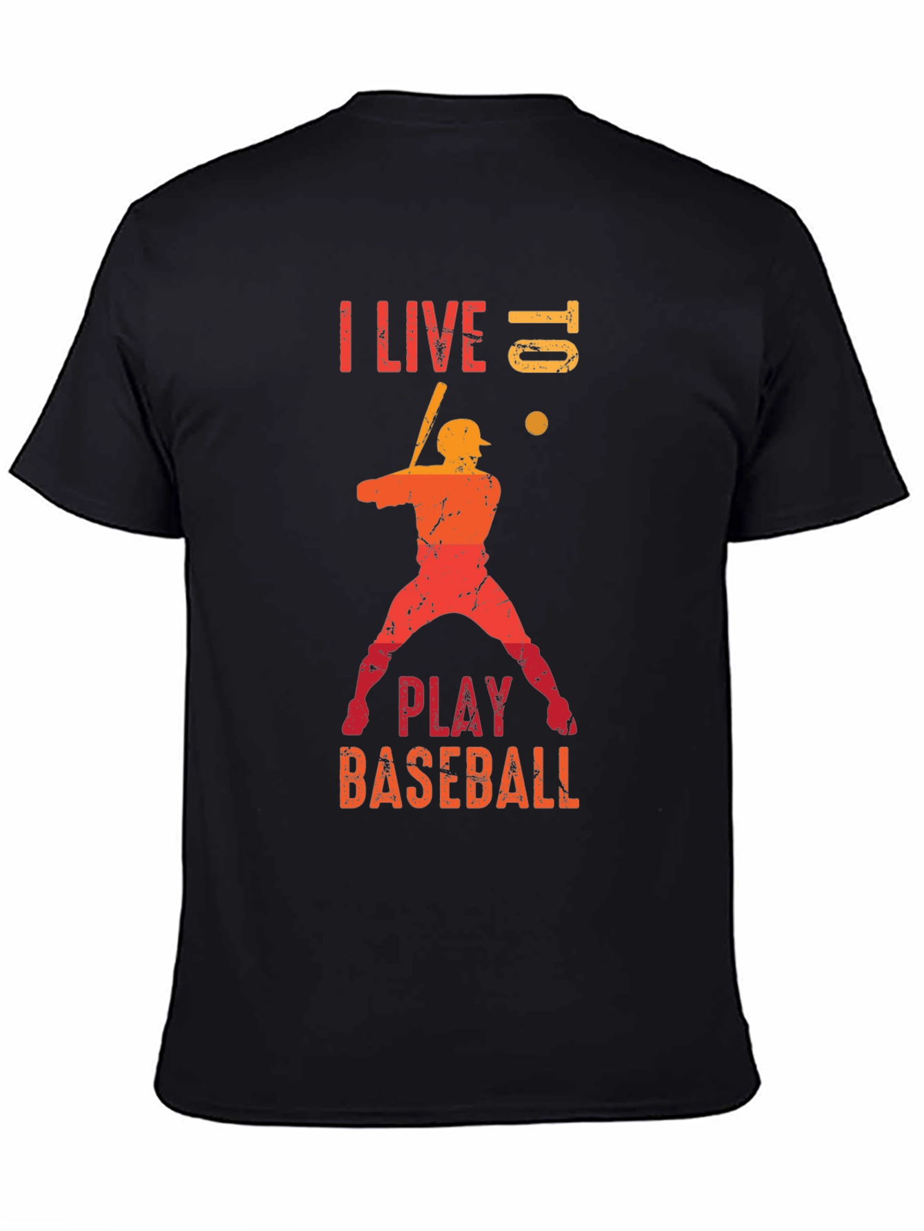 Baseball Lover T-Shirt - I Live Baseball